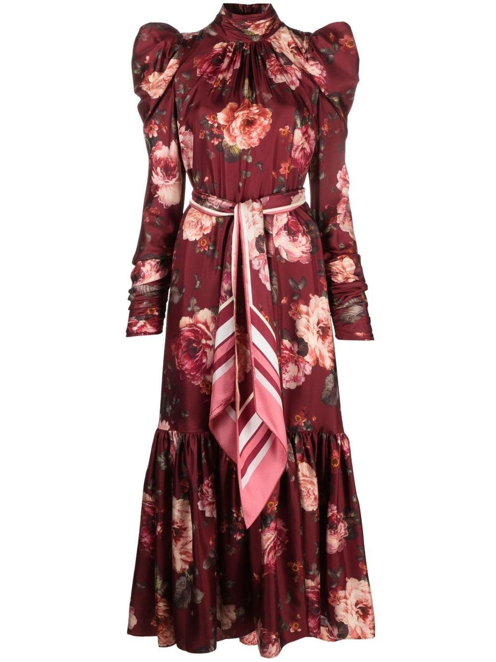 Luminosity floral-print silk dress - 1