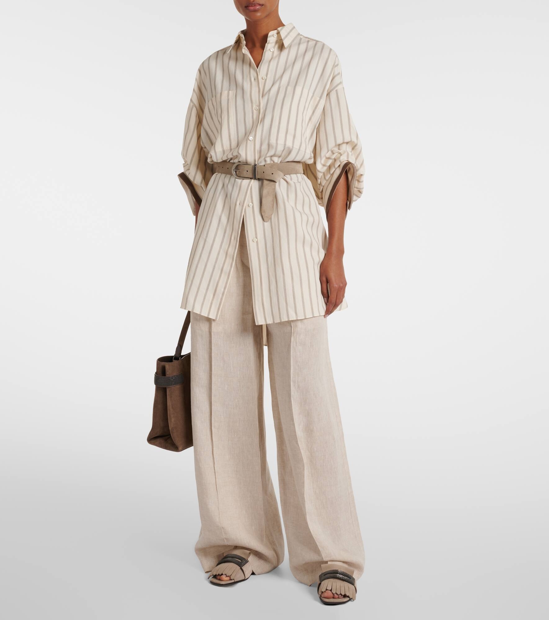 Fringed suede slippers - 3