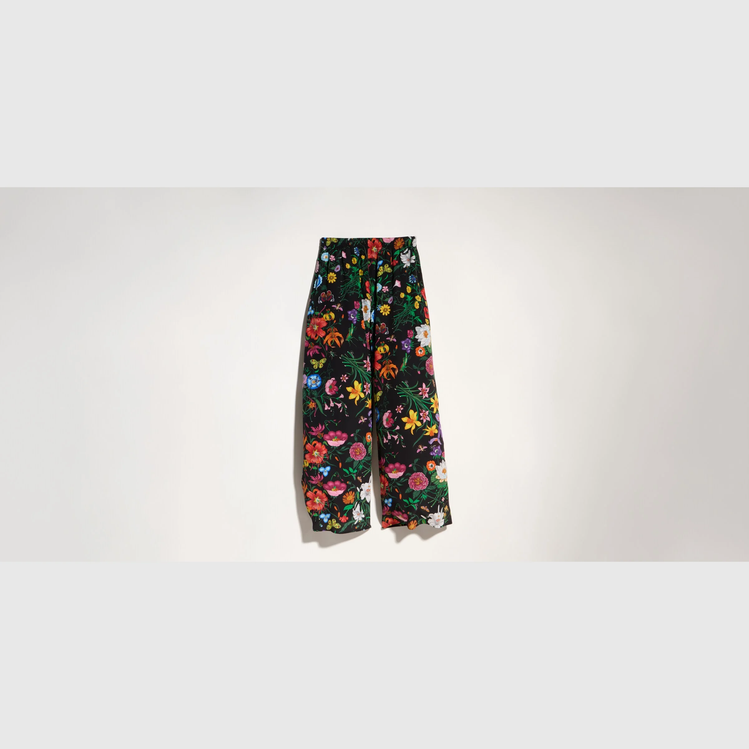 Printed silk leisure pants - 1