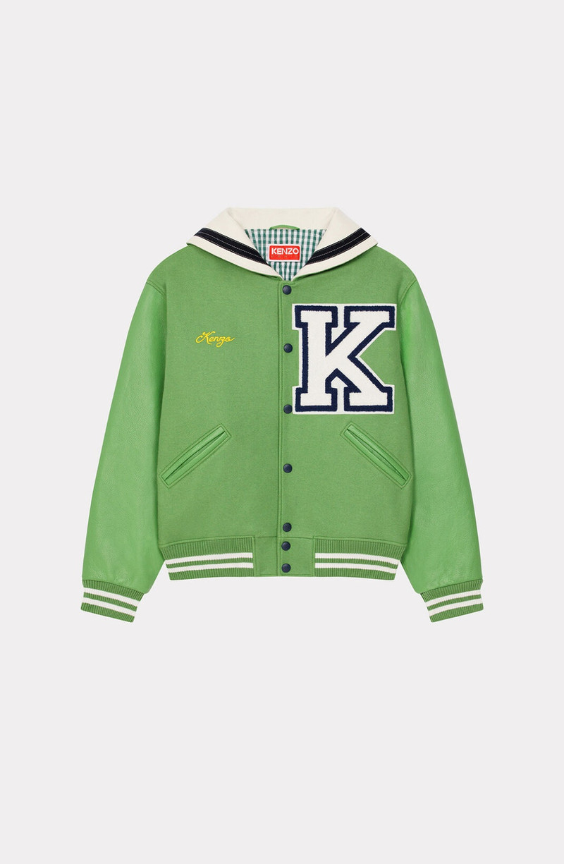 'Sailor Varsity' wool and leather jacket 1