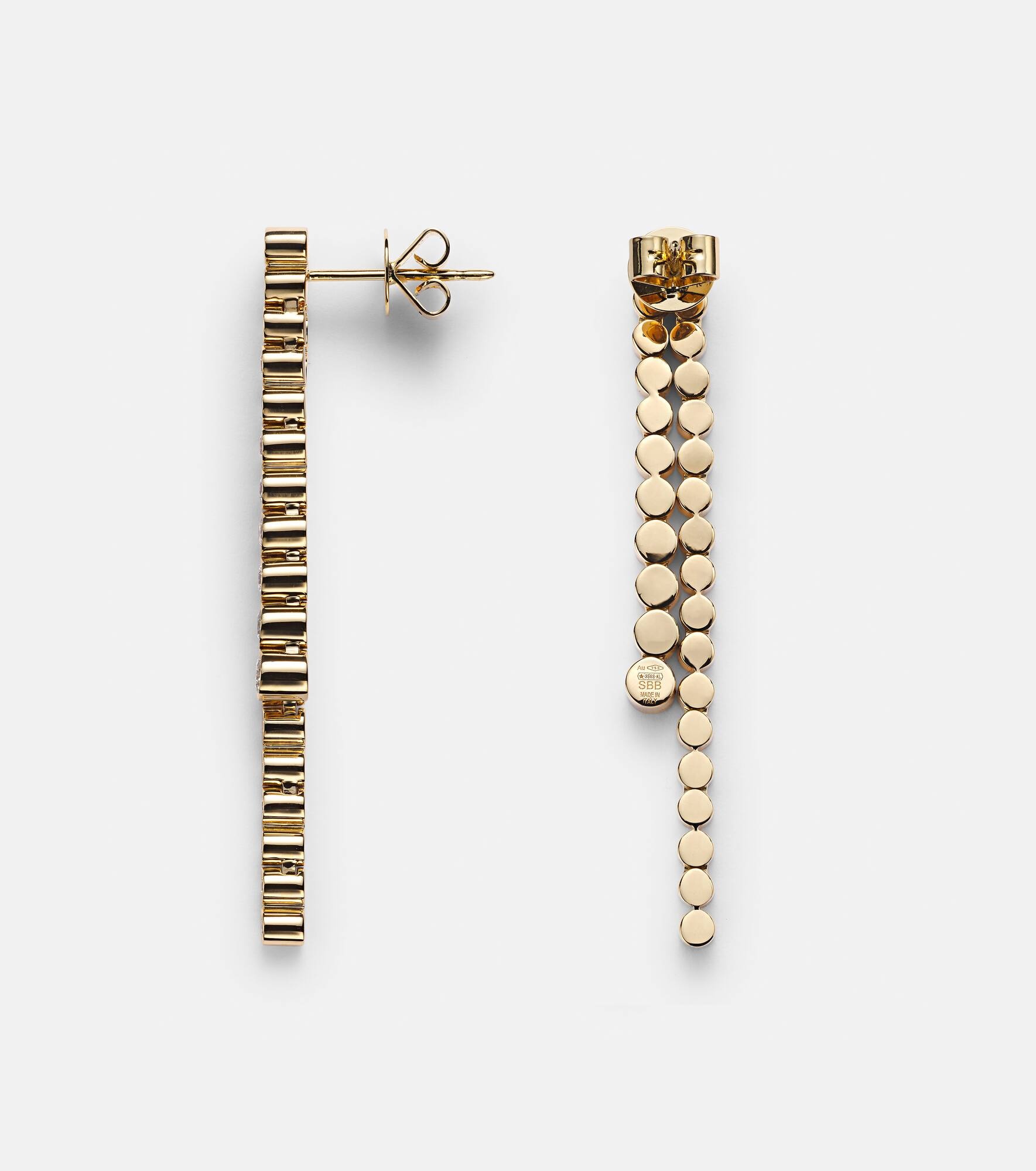La Danse 18kt gold earrings with diamonds - 4