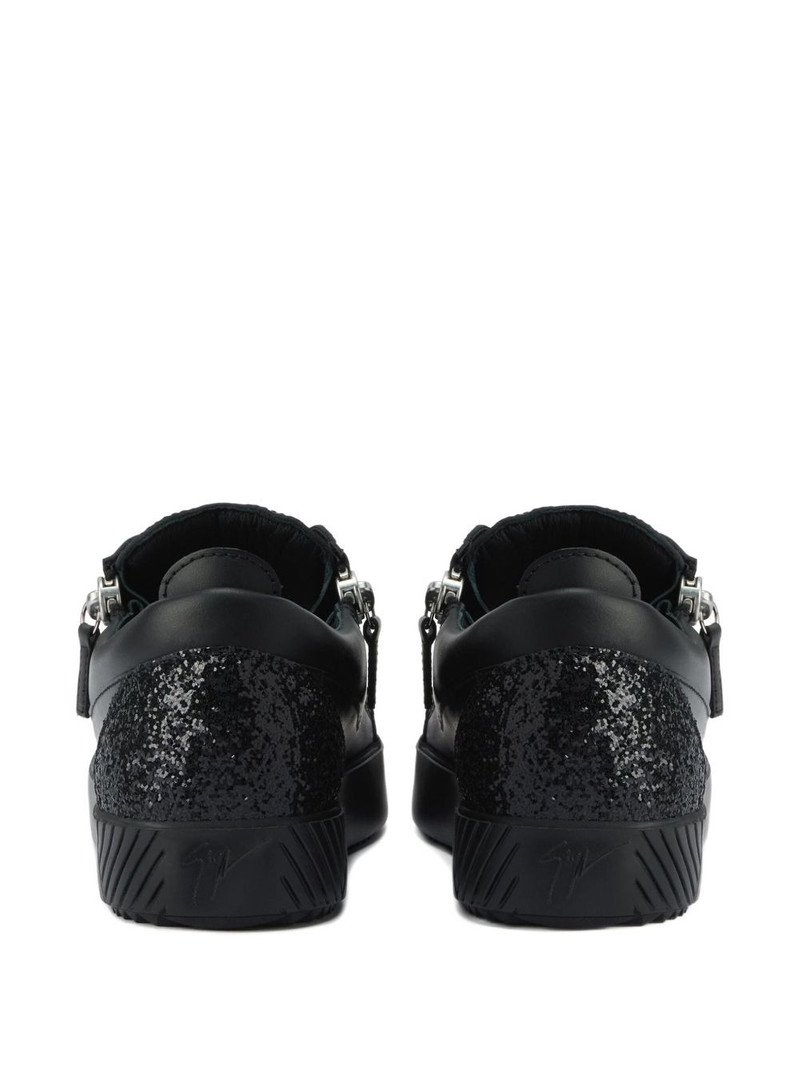 Gail zip-detail glitter 낮은 정상 운동화 3