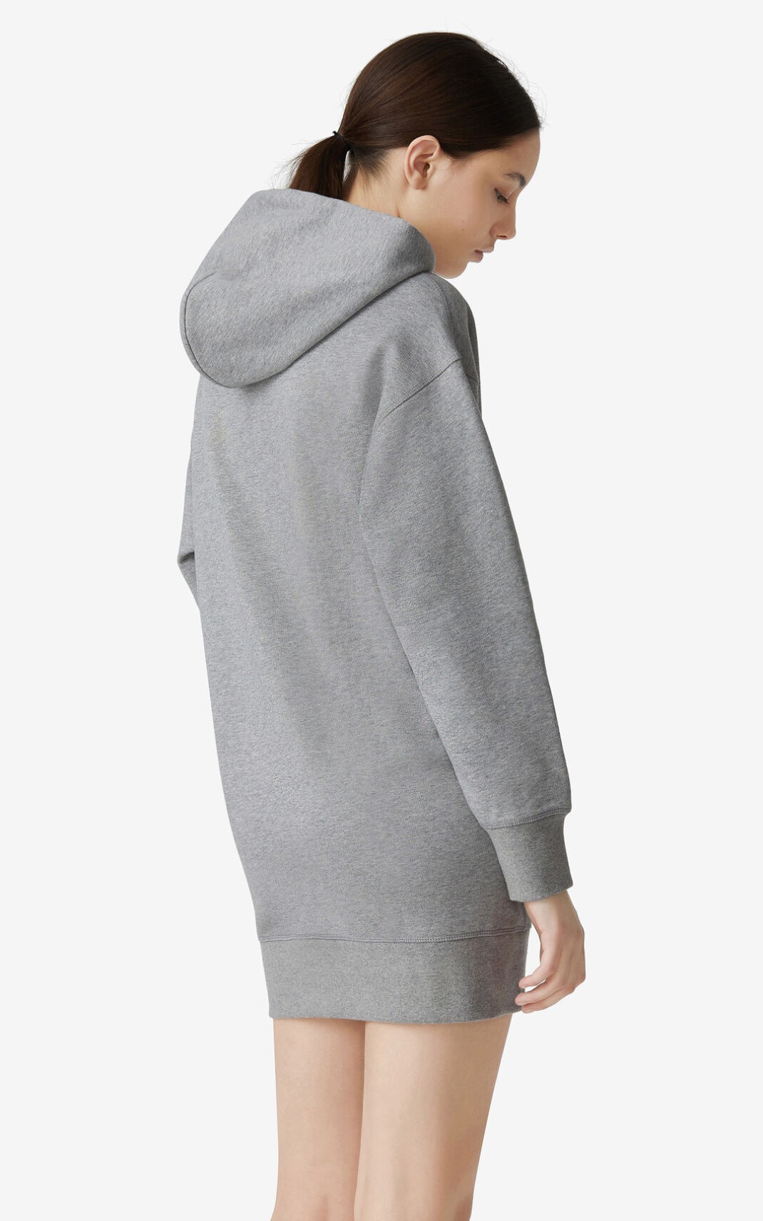 Tiger Flock hooded sweatshirt dress - 4