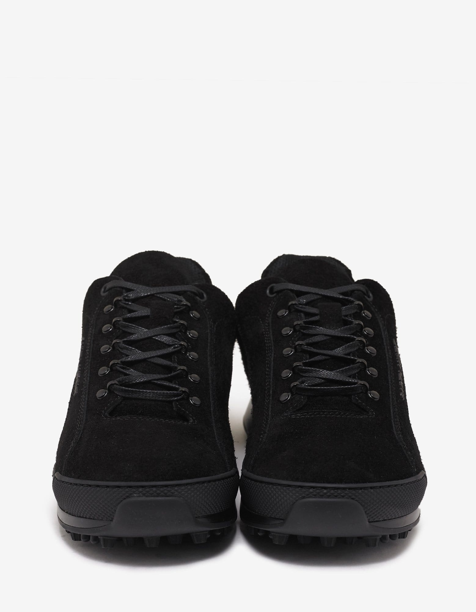 Black Suede Leather Jump Trainers - 4