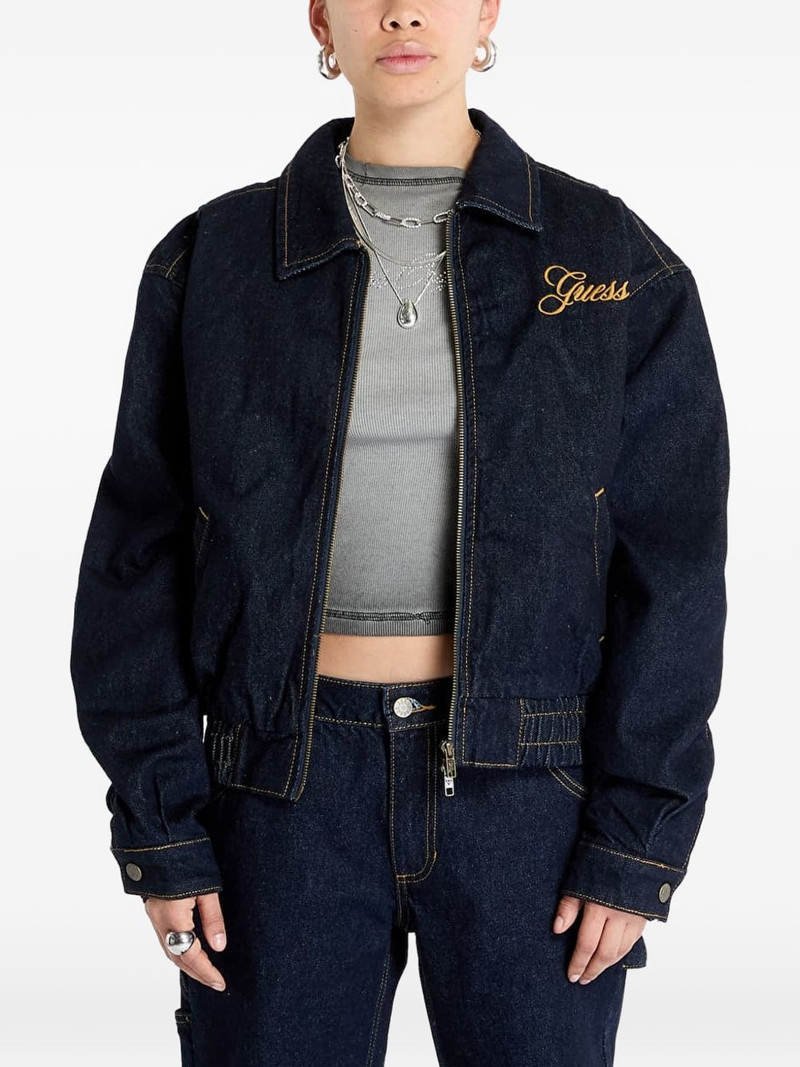 logo-embroidered jacket 1