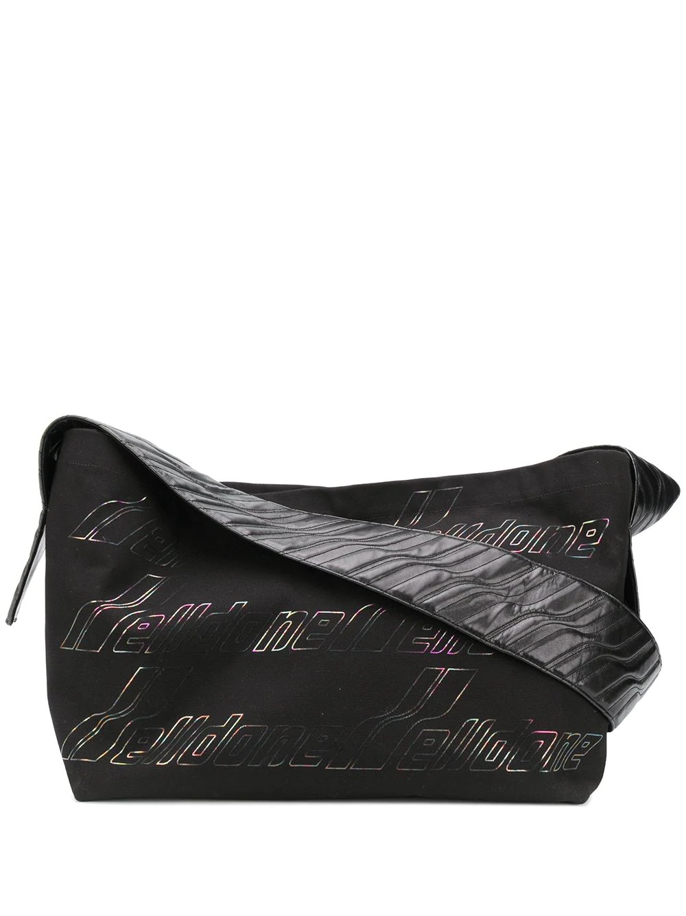 logo-print shoulder bag - 1