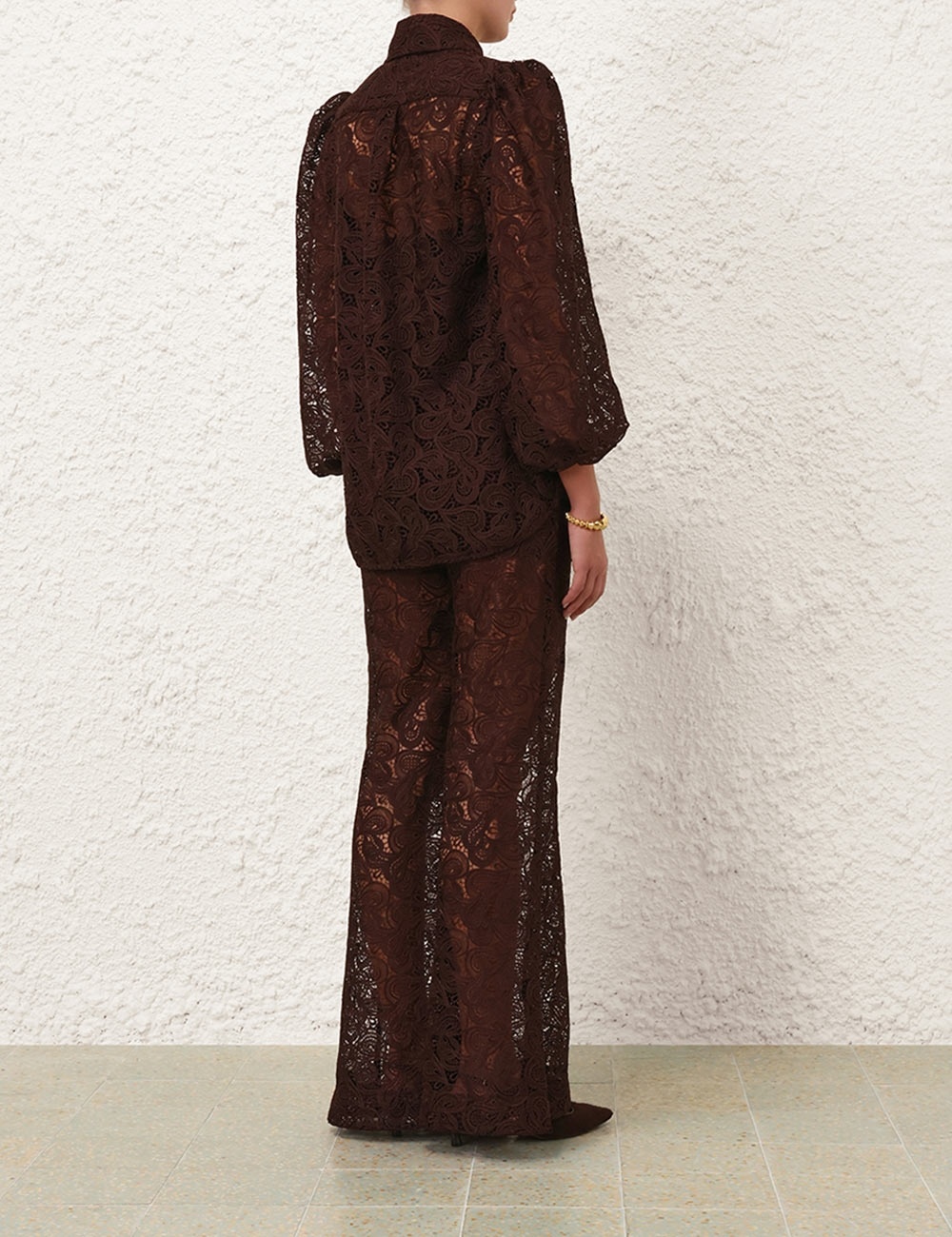 ILLUSTRATION LACE BLOUSE - 4