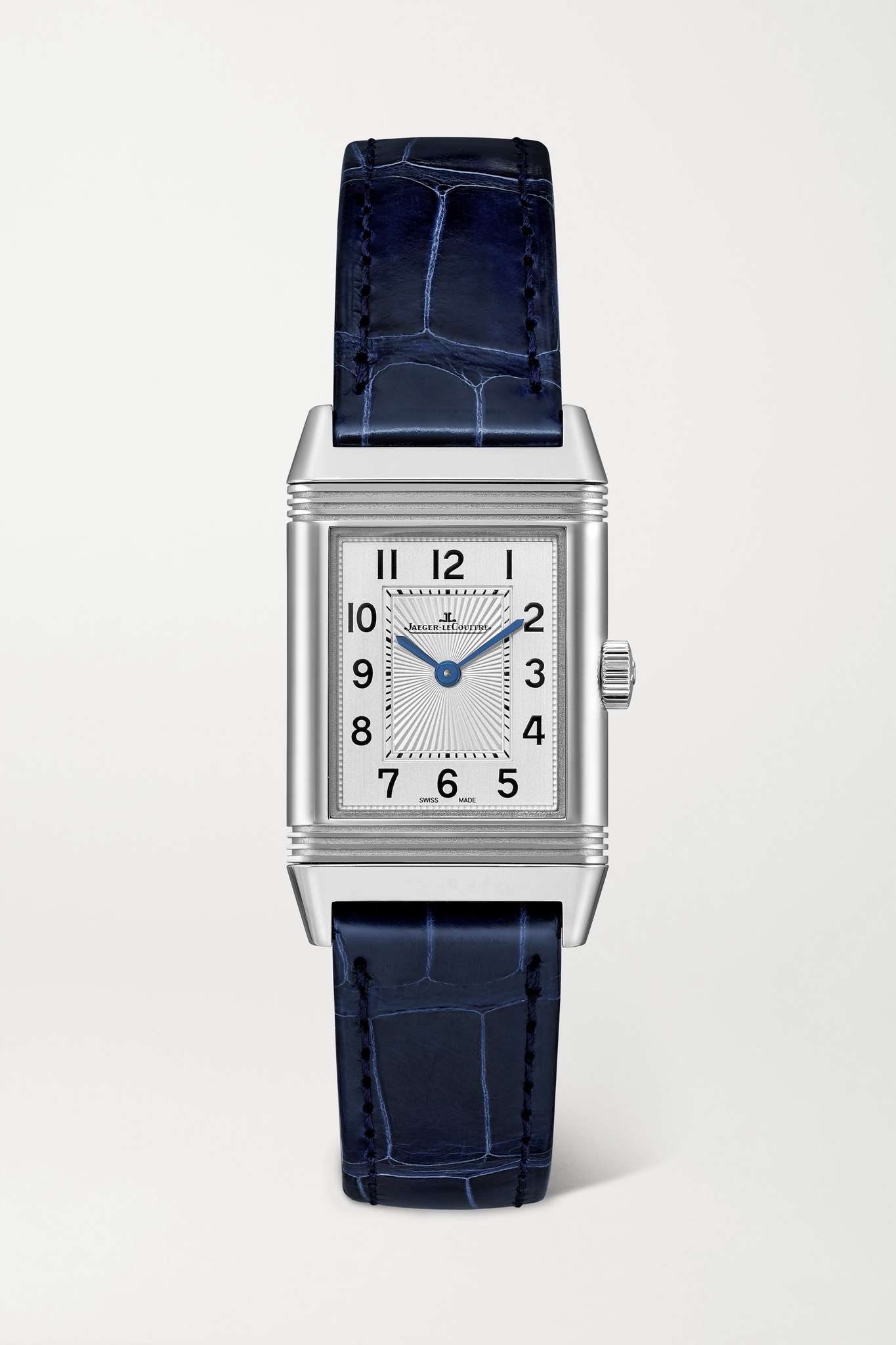 Reverso Classic Small Hand-Wound 21mm stainless steel and alligator watch - 1