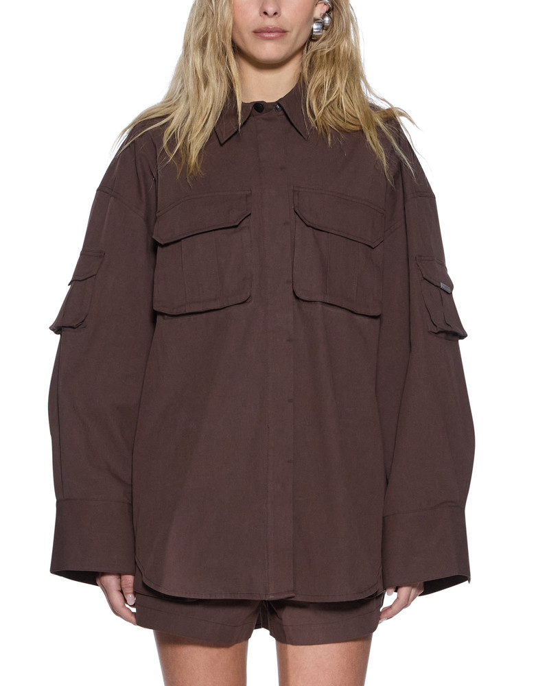 ASTRA LS CARGO SHIRT CHOCOLATE 3