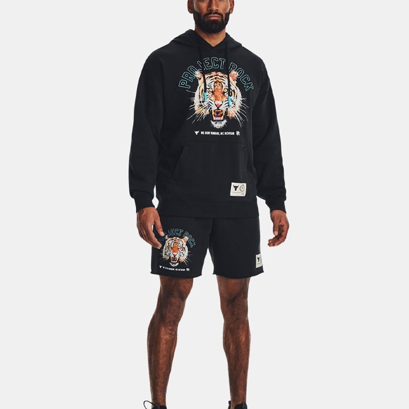 Under Armour Under Armour Project Rock Rival Solid Shorts 'Black' 1377808-001 outlook