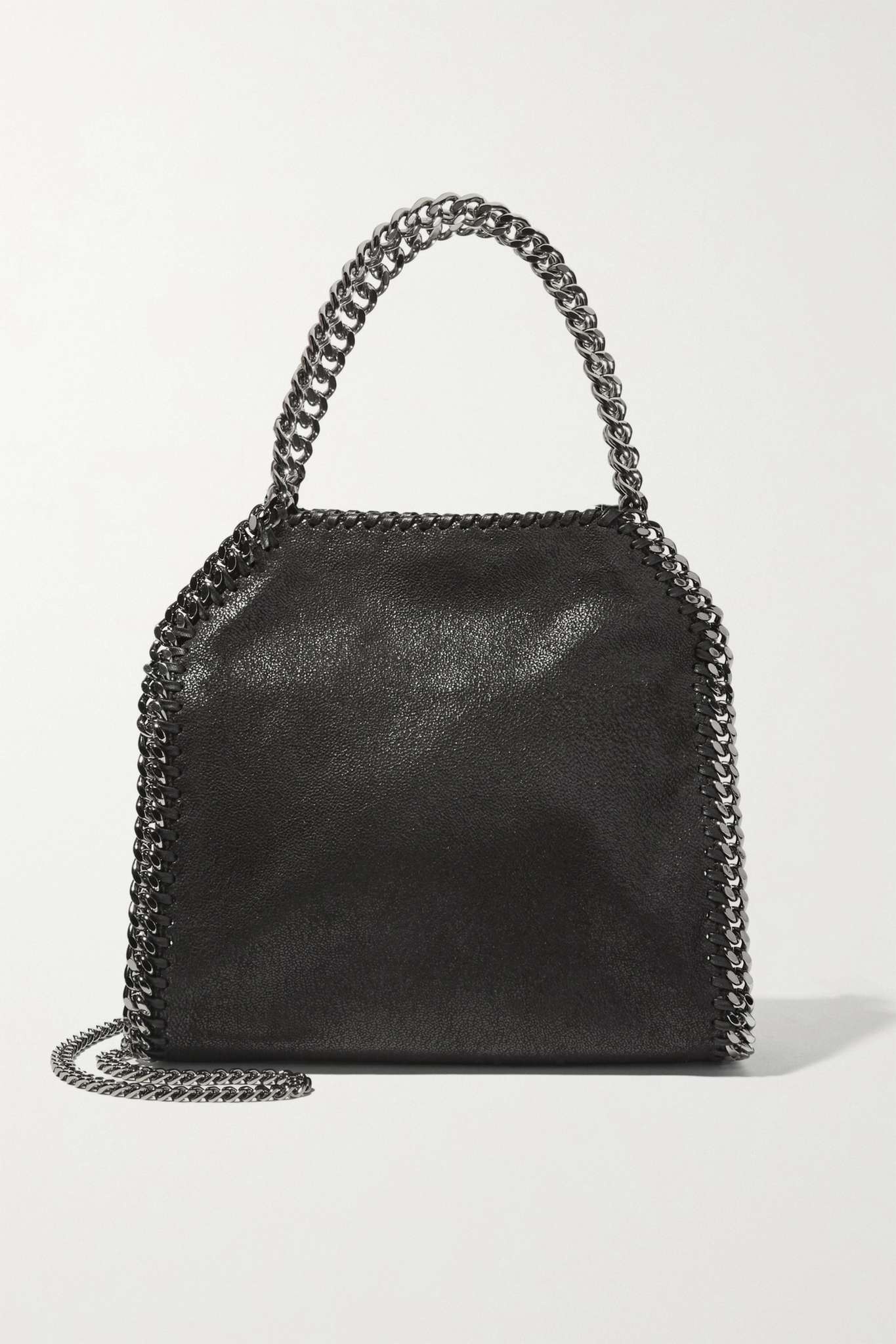 The Falabella mini faux brushed-leather shoulder bag - 1