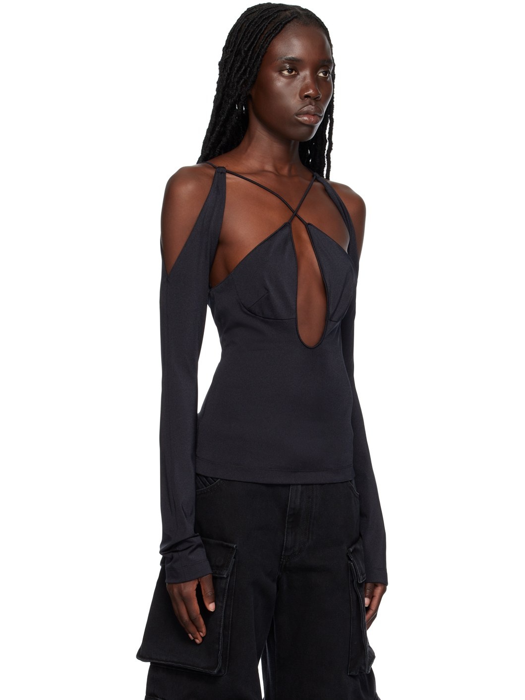 Black Zane Blouse - 2