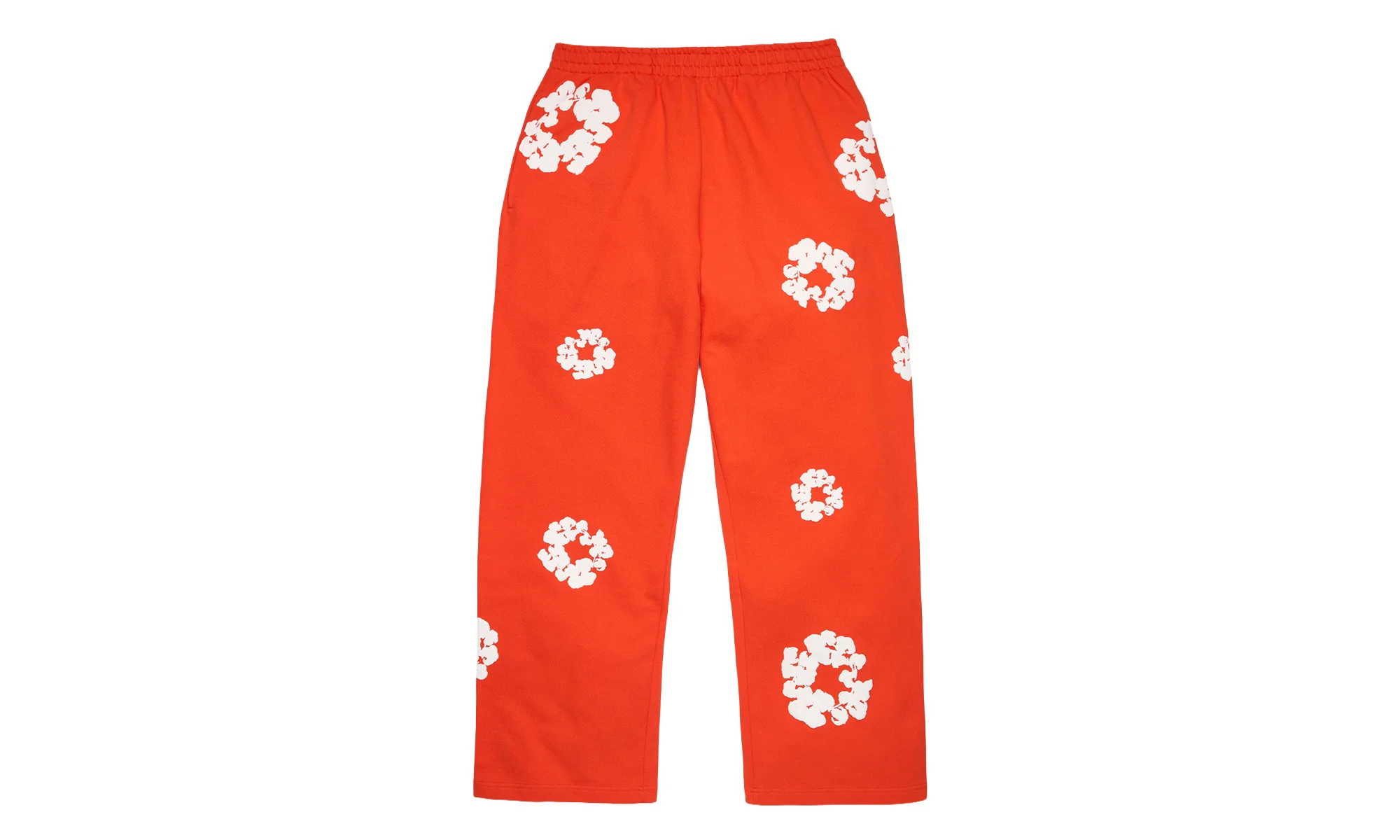 Cotton Wreath Baggy Sweatpants "Dark Orange" DT619 - 1