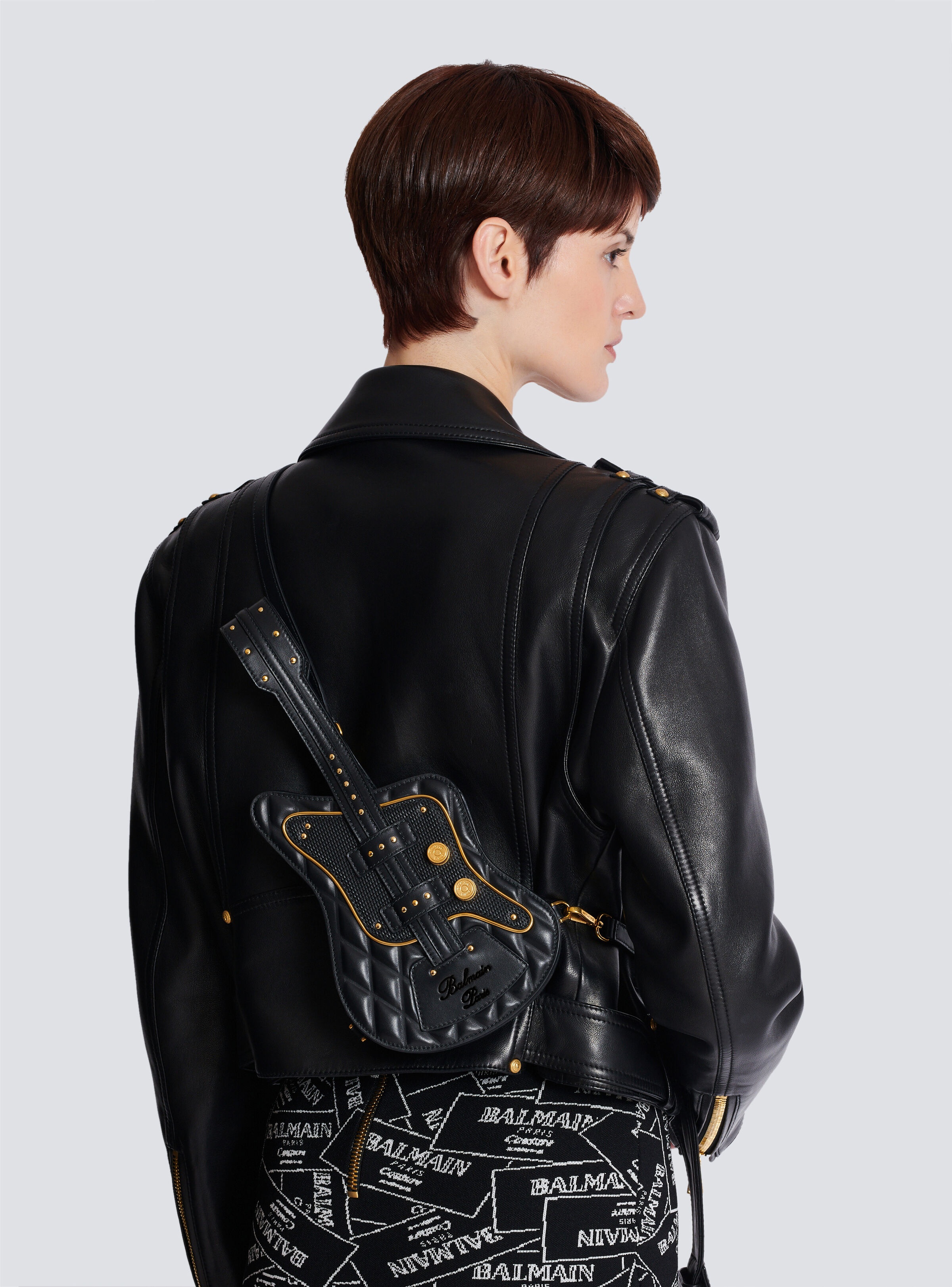 Guitar quilted calfskin bag - 8