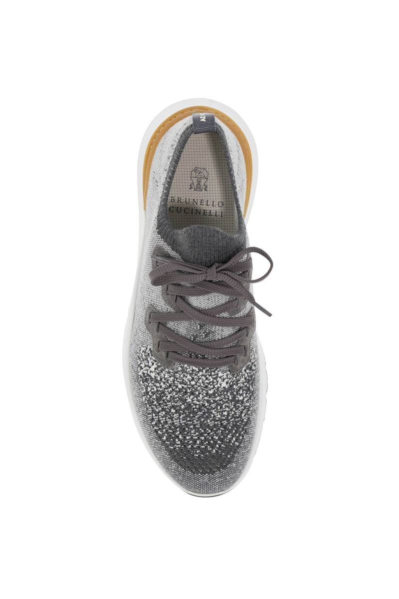 Brunello Cucinelli Brunello Cucinelli KNIT CHINE SNEAKERS IN