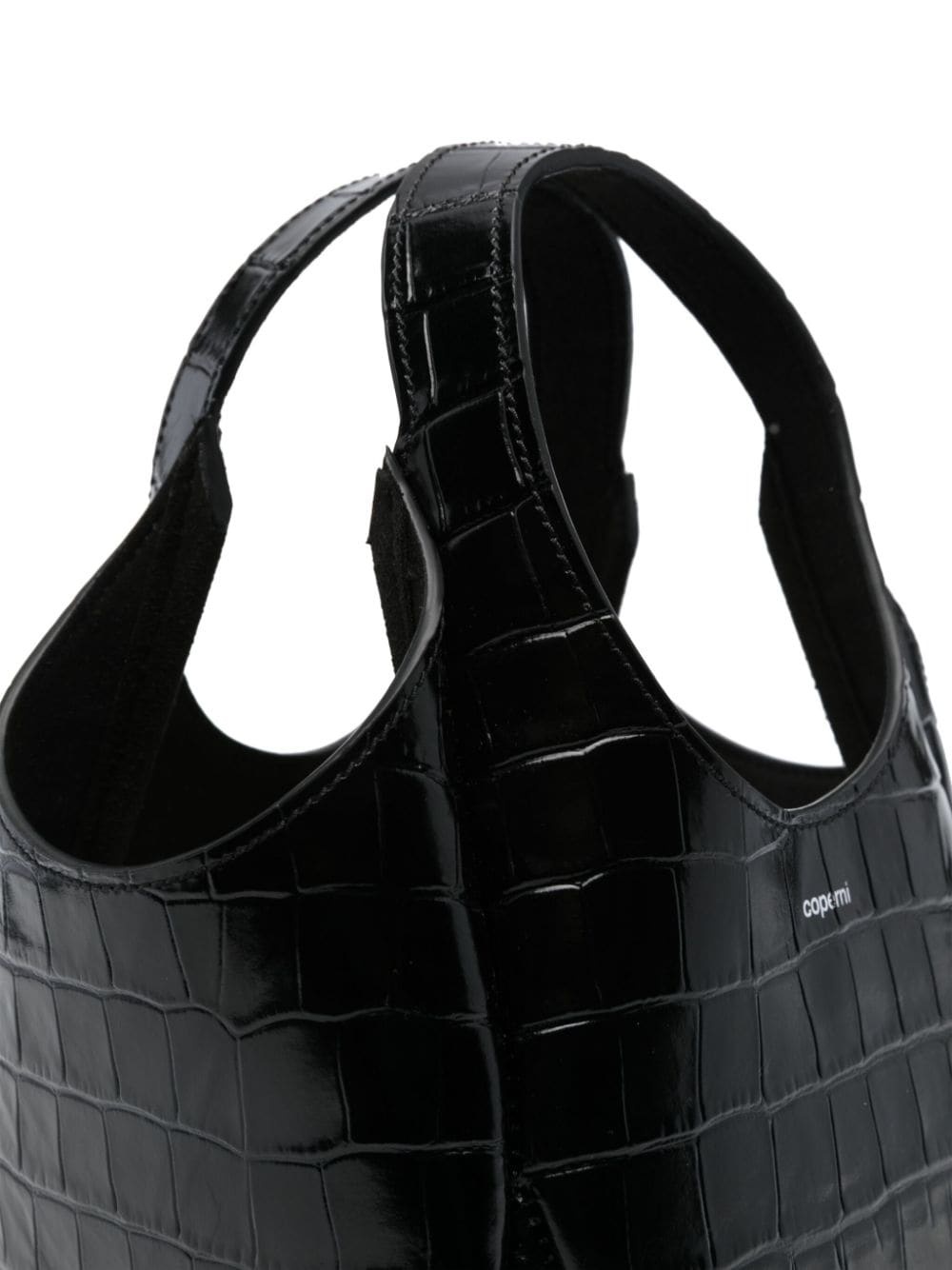 Bucket Swipe crocodile-effect mini bag - 4