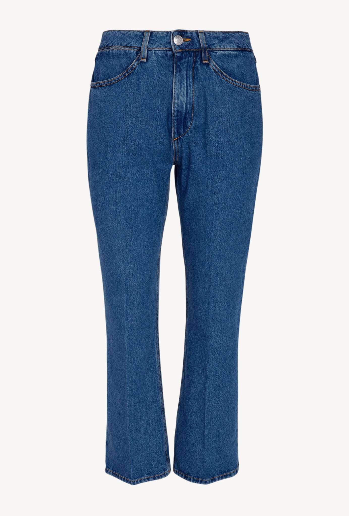 GOODALL CROP FLARE DENIM PANTS - 6