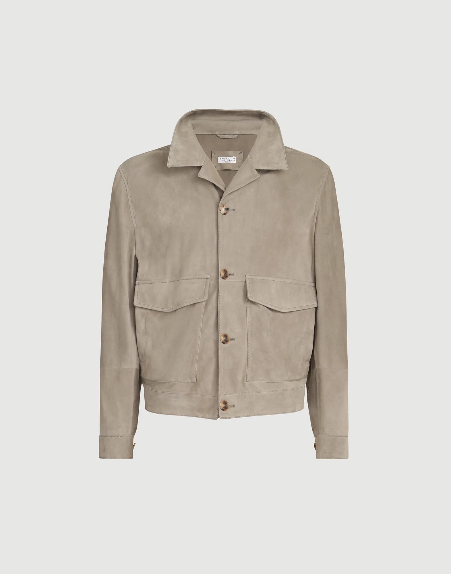Suede unlined outerwear jacket - 1