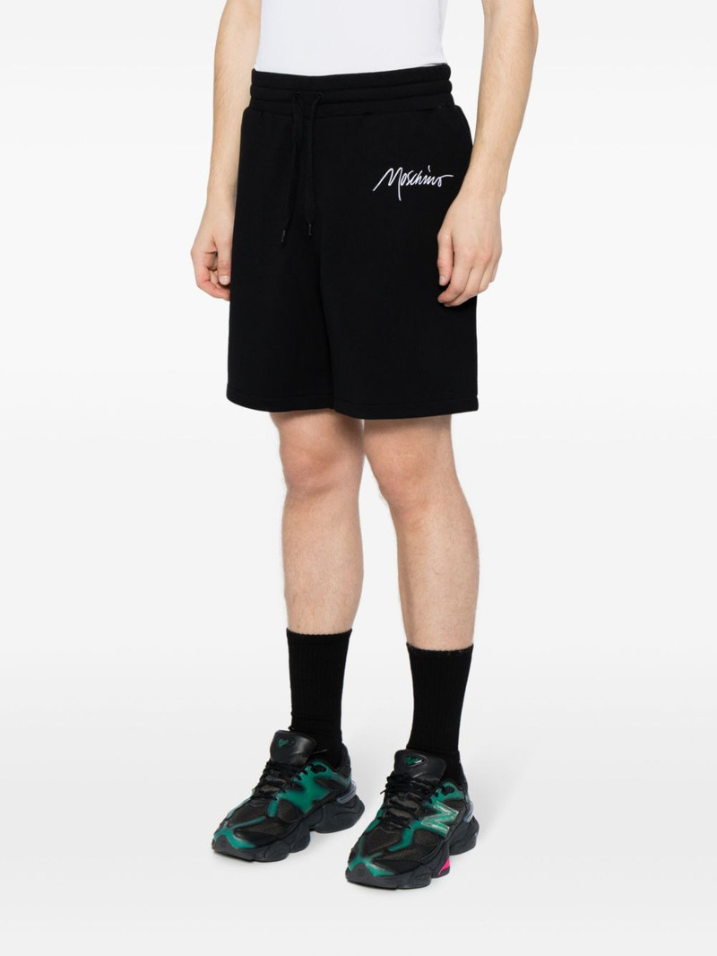 logo-embroidered organic cotton track shorts 3