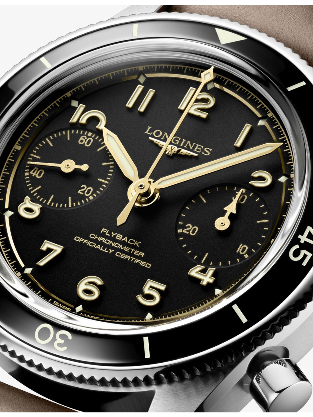 Spirit Pilot Flyback 39.5mm Stainless Steel Manual Watch - 3
