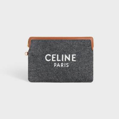 CELINE SMALL POUCH WITH STRAP CELINE SIGNATURE outlook