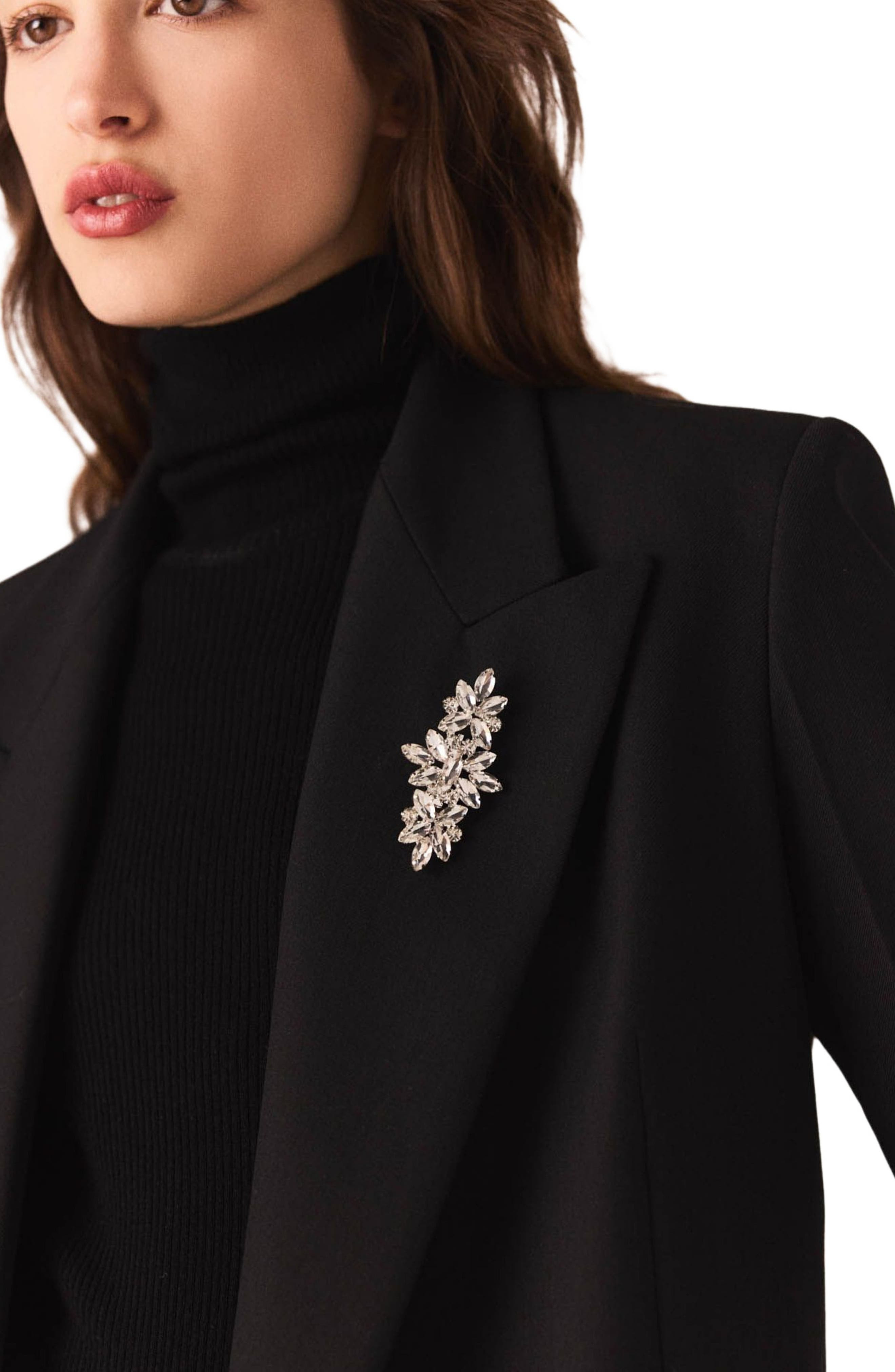 maje Double-breasted jacket in Black at Nordstrom - 7