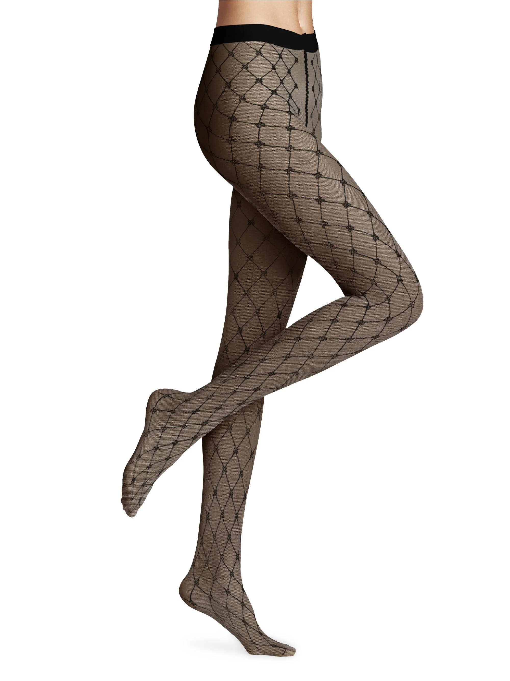 Women's Twisted Story Tights - Black - 1