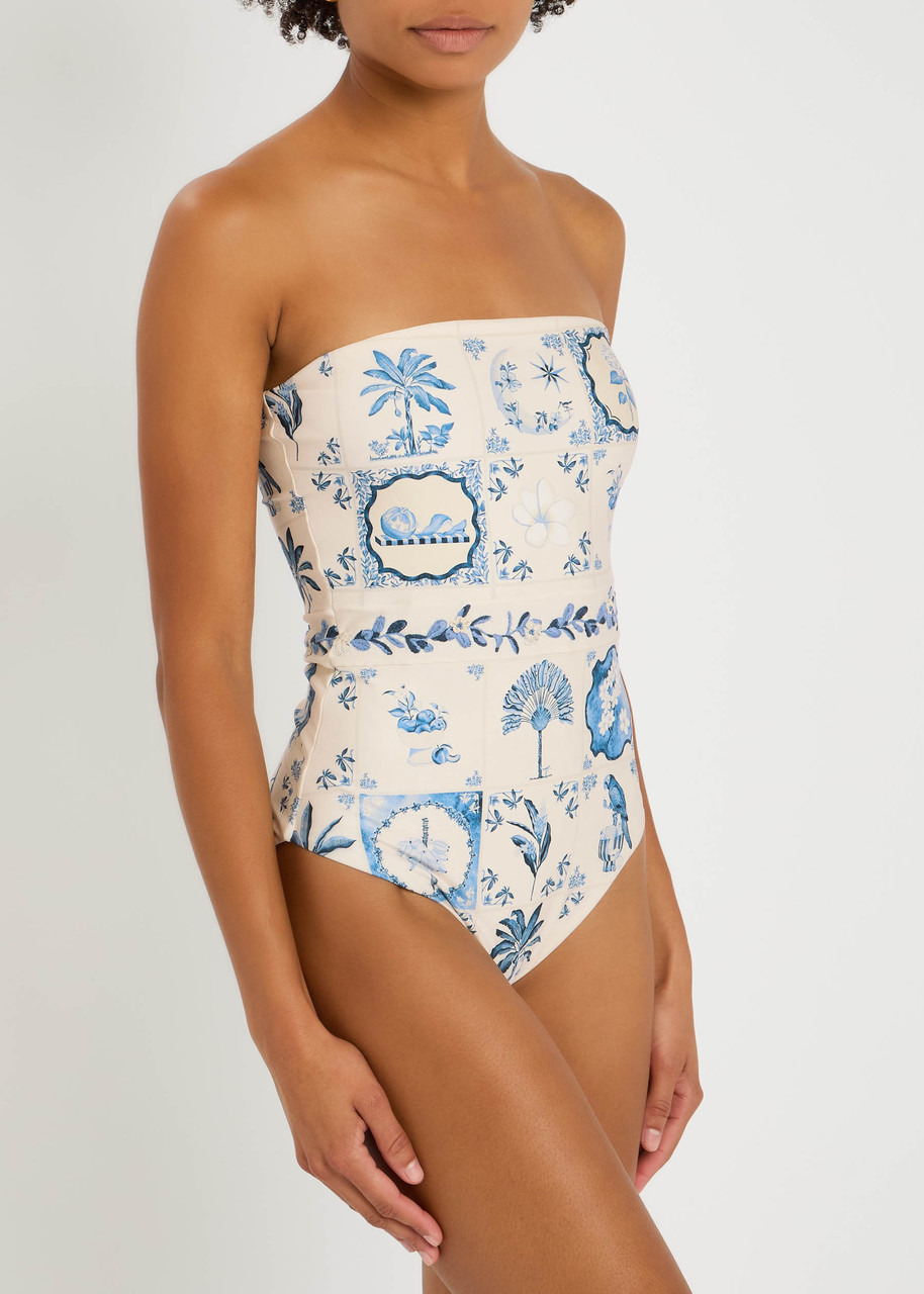 Agua BY Agua Bendita Illusion Printed Swimsuit - 2