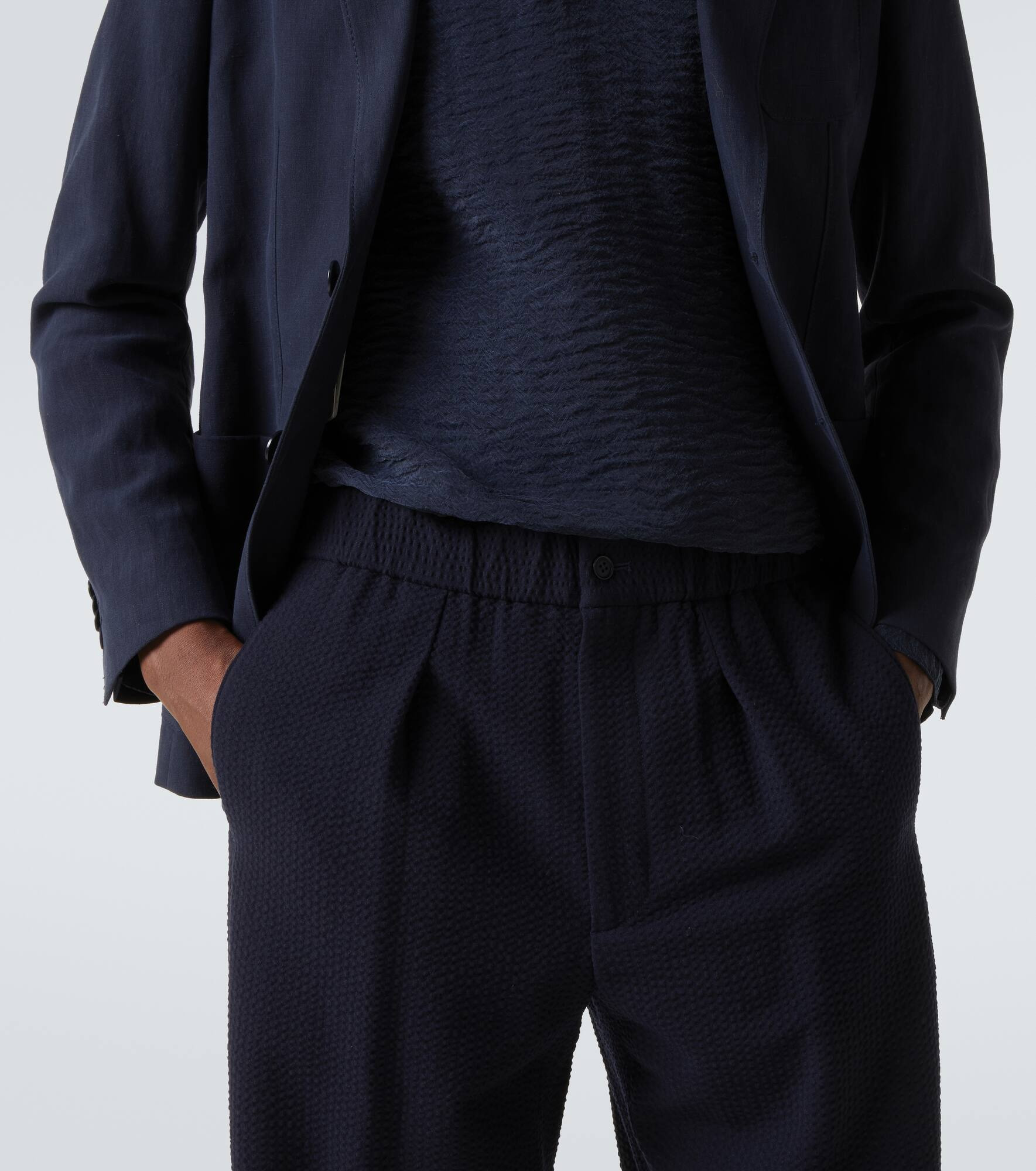 Wool and cashmere-blend straight pants - 5