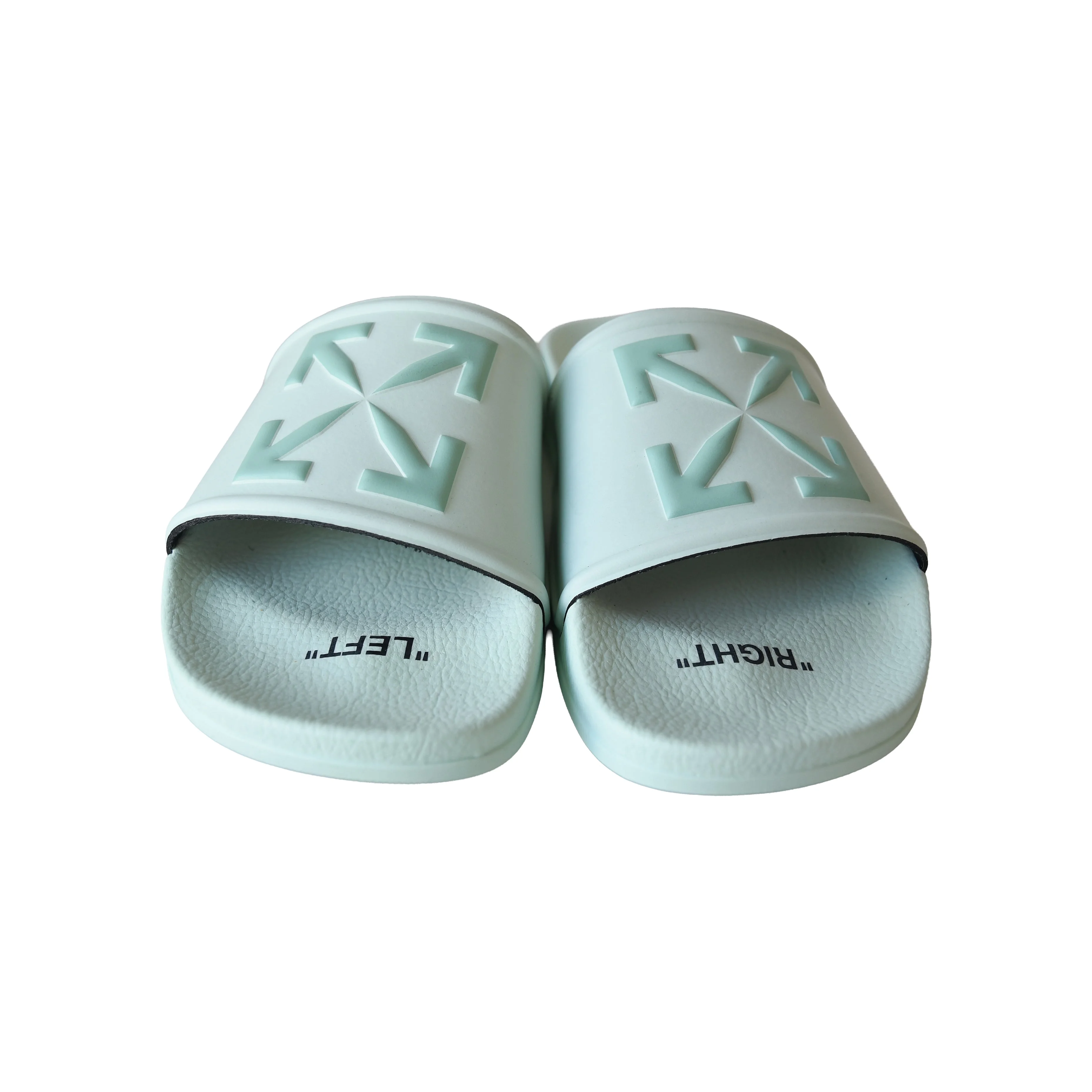 Off White Arrow Logo Slides Mint - 1