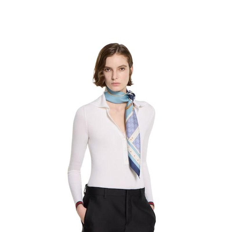 Printed silk carré 3