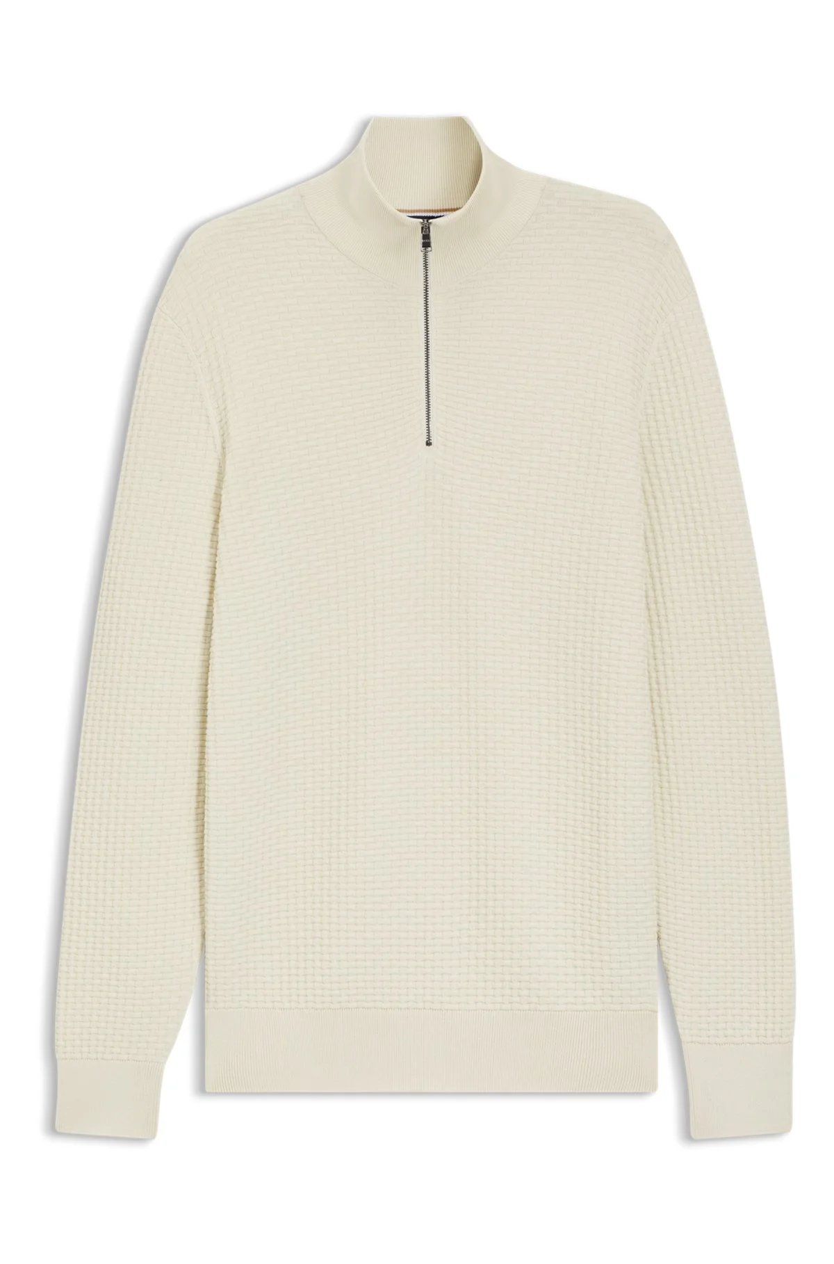 QUARTER-ZIP SWEATER IN COTTON - 1