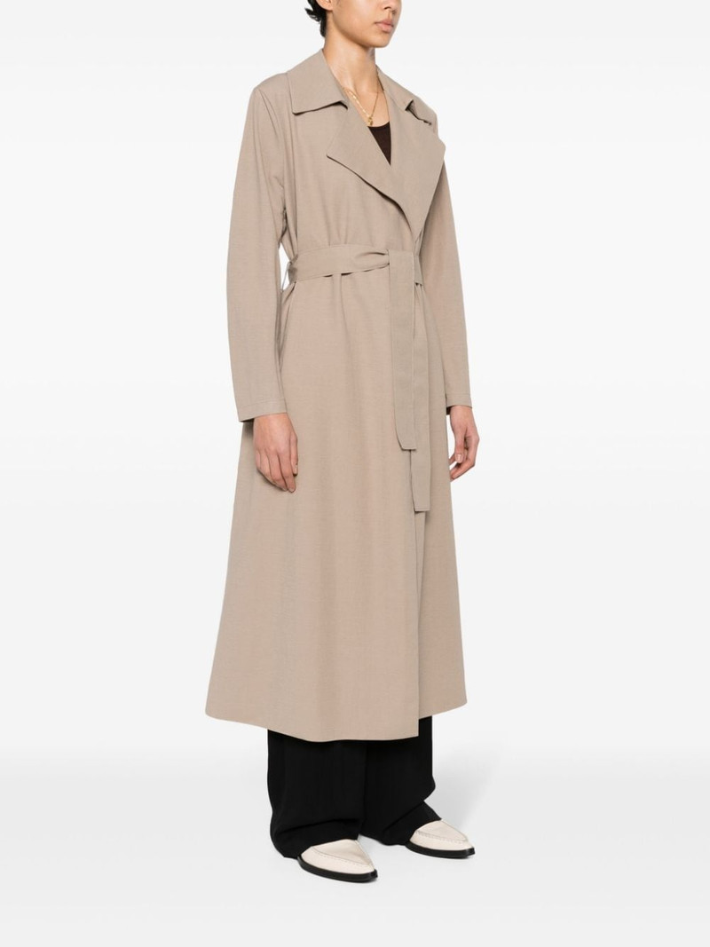 notched-lapel belted trench coat 3