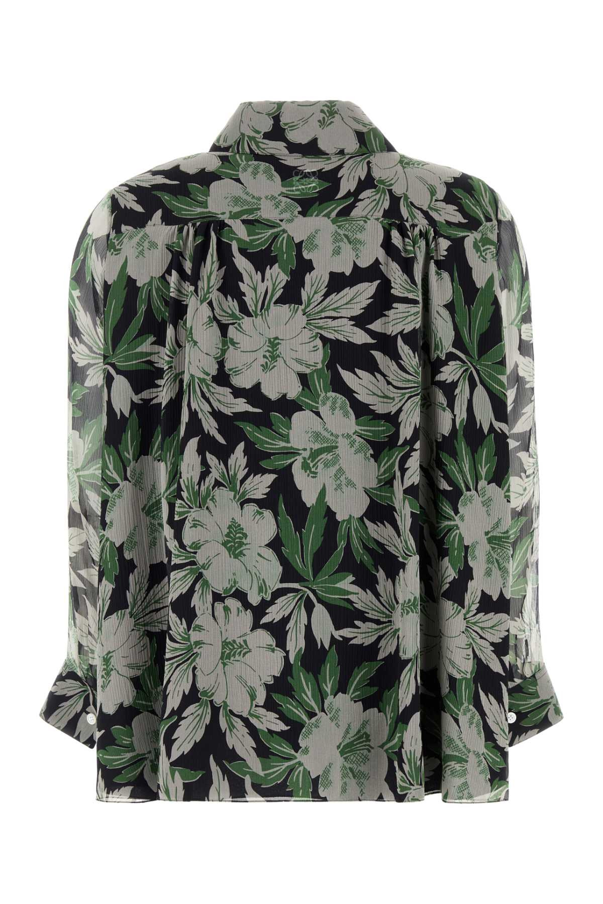Loewe Women Printed Silk Shirt - 2