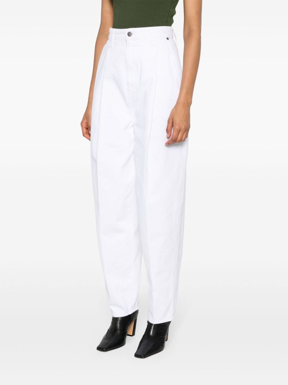 KHAITE The Ashford high-rise tapered jeans | farfetch