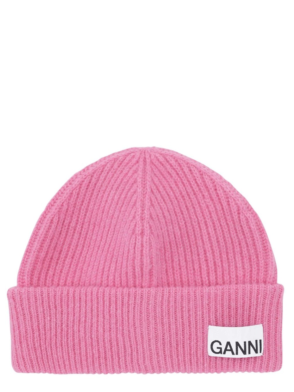 GANNI Light Structured Rib Knit Beanie新品 Ganni structured rib beanie light grey paloma melange | Pipe