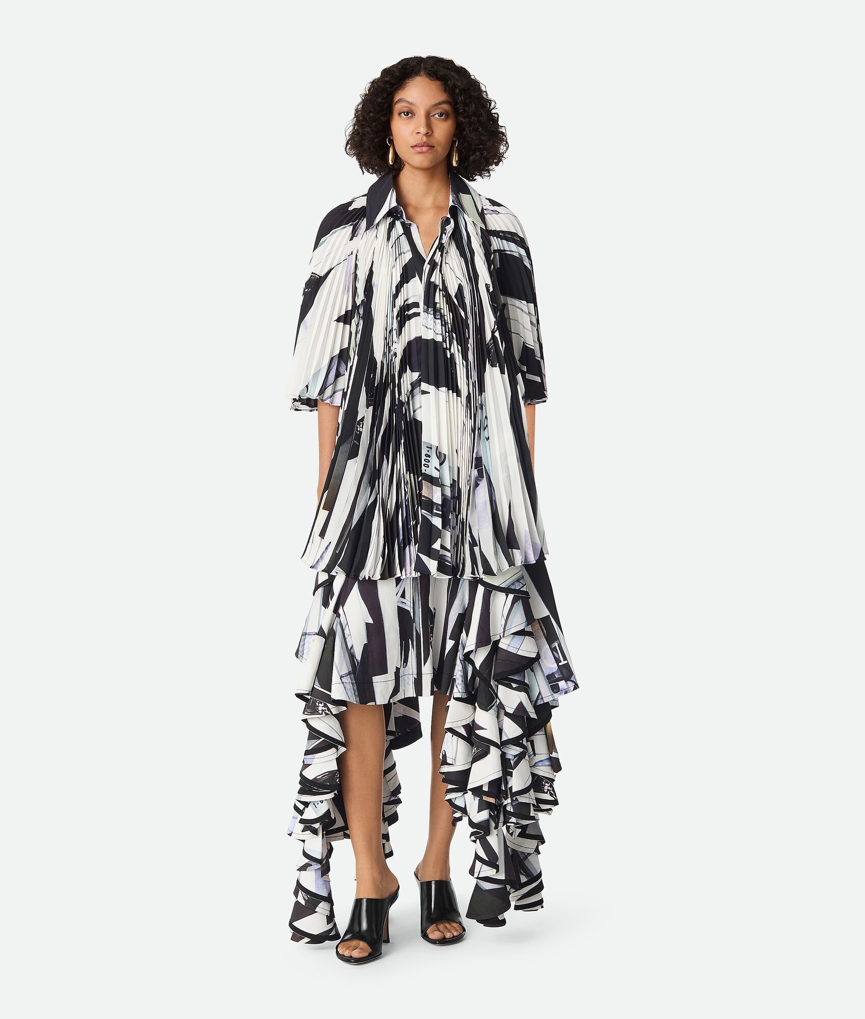 Viscose Printed Ruffle Skirt - 4
