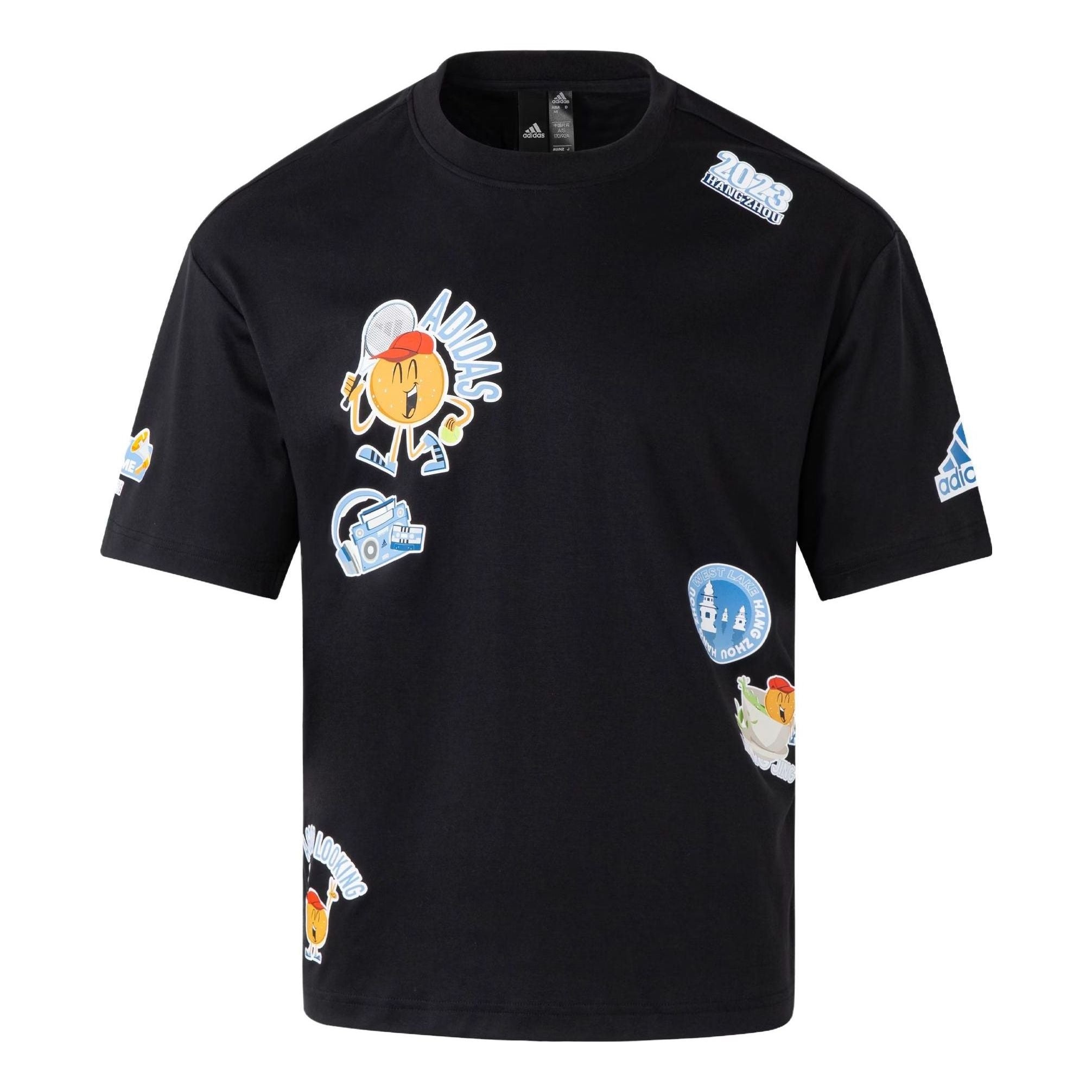 adidas Hangzhou Wuyibing Collab T-Shirt 'Black' JE0950 - 1