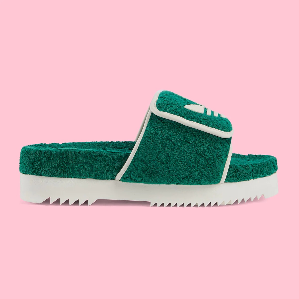 adidas x Gucci men's GG platform sandal - 1