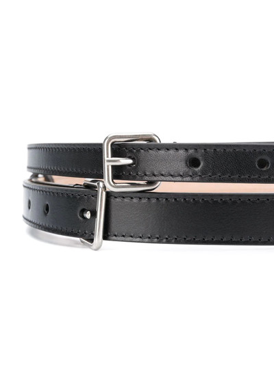 Alexander McQueen double buckle belt outlook