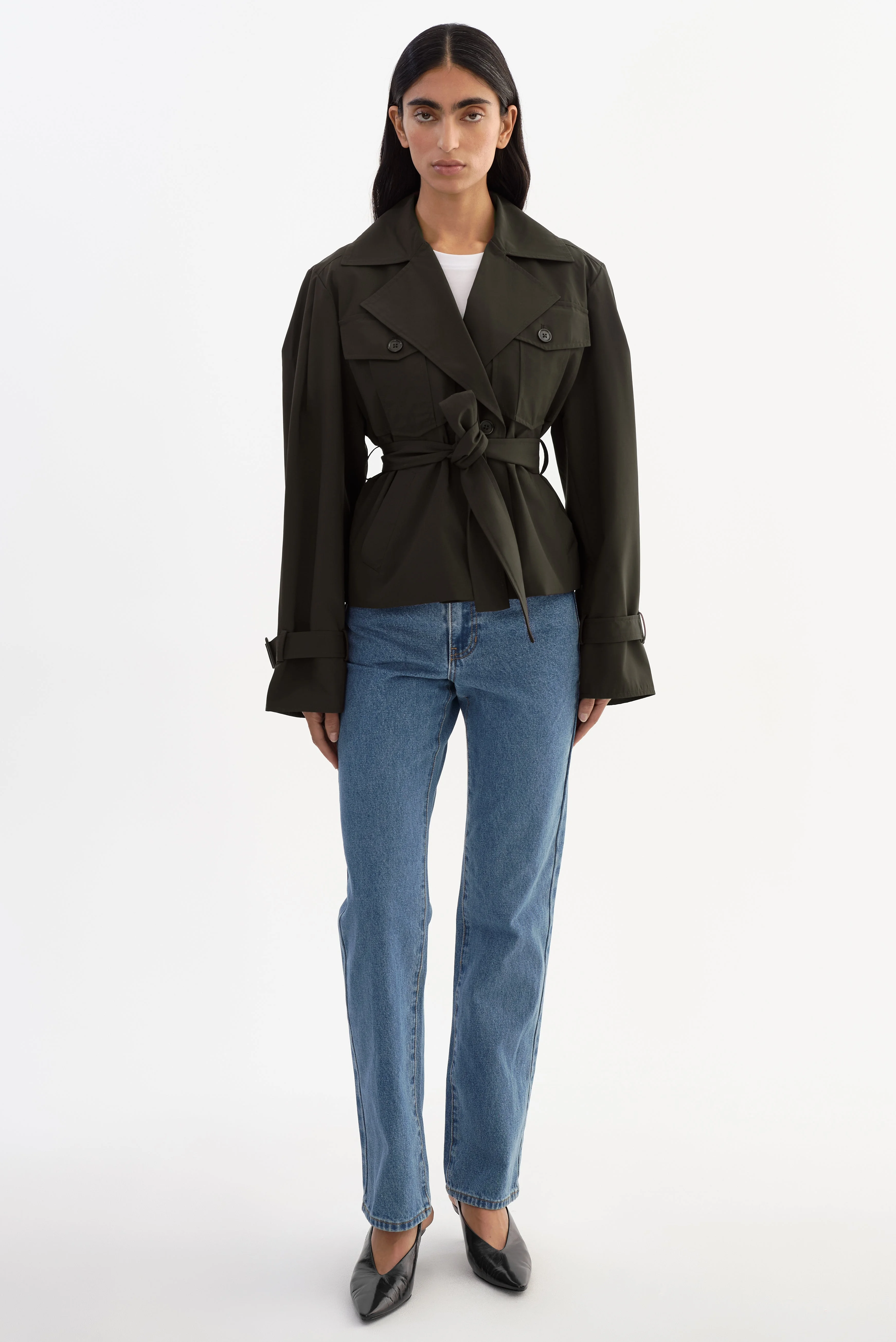 QUINN | Cropped Trench Coat - 1