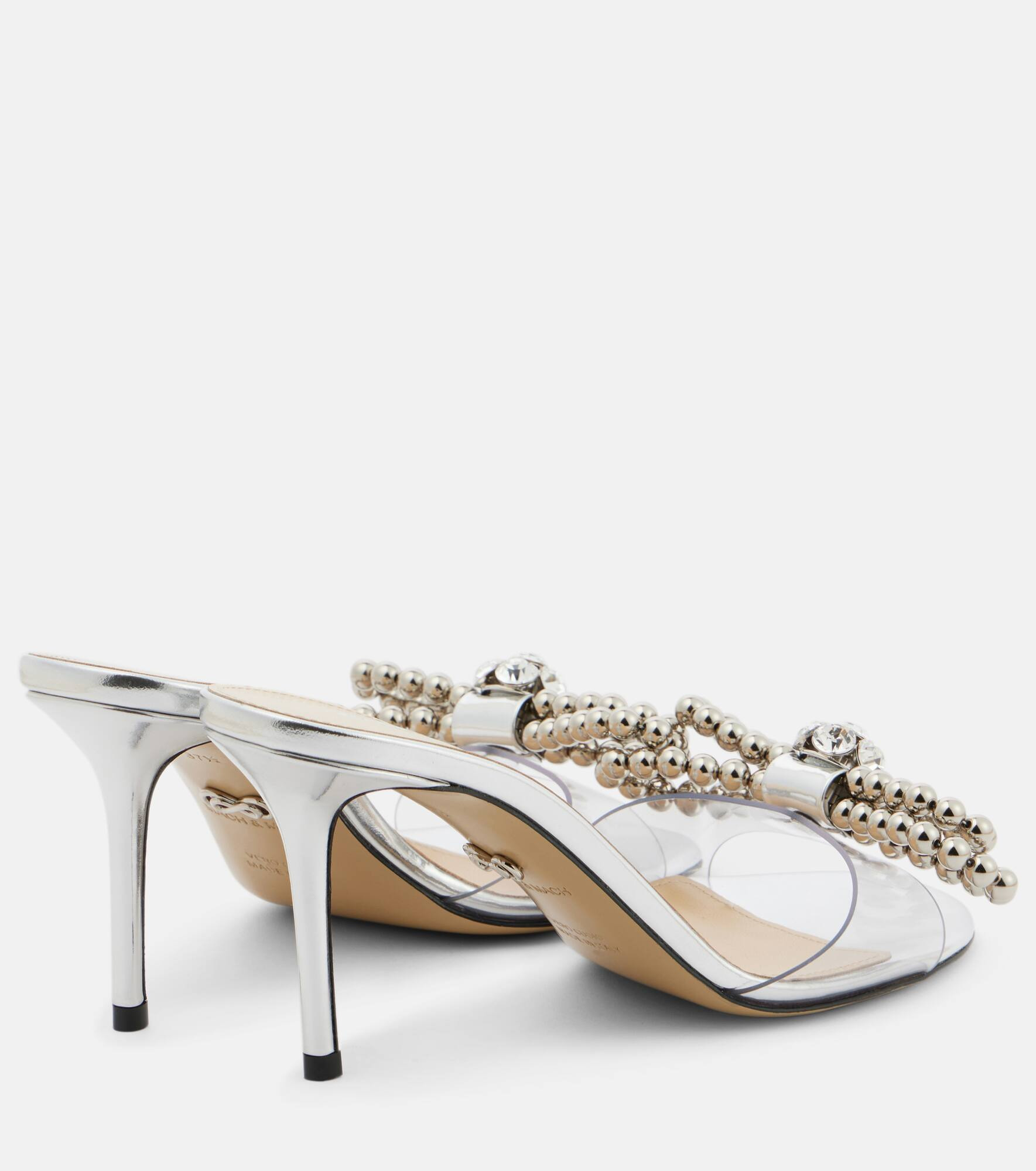 Double Bow embellished sandals - 2