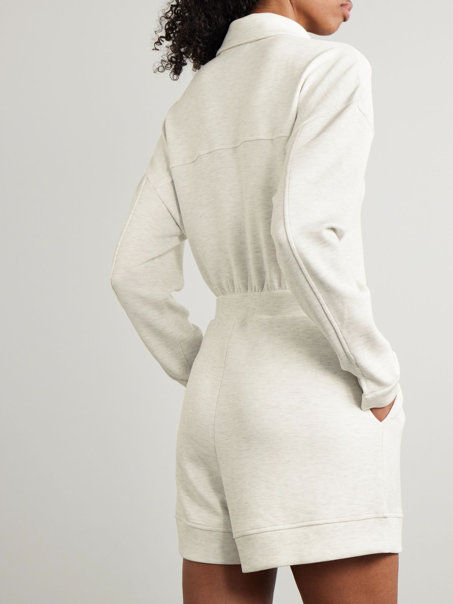 Annika DoubleSoft® jersey playsuit Ivory - 3