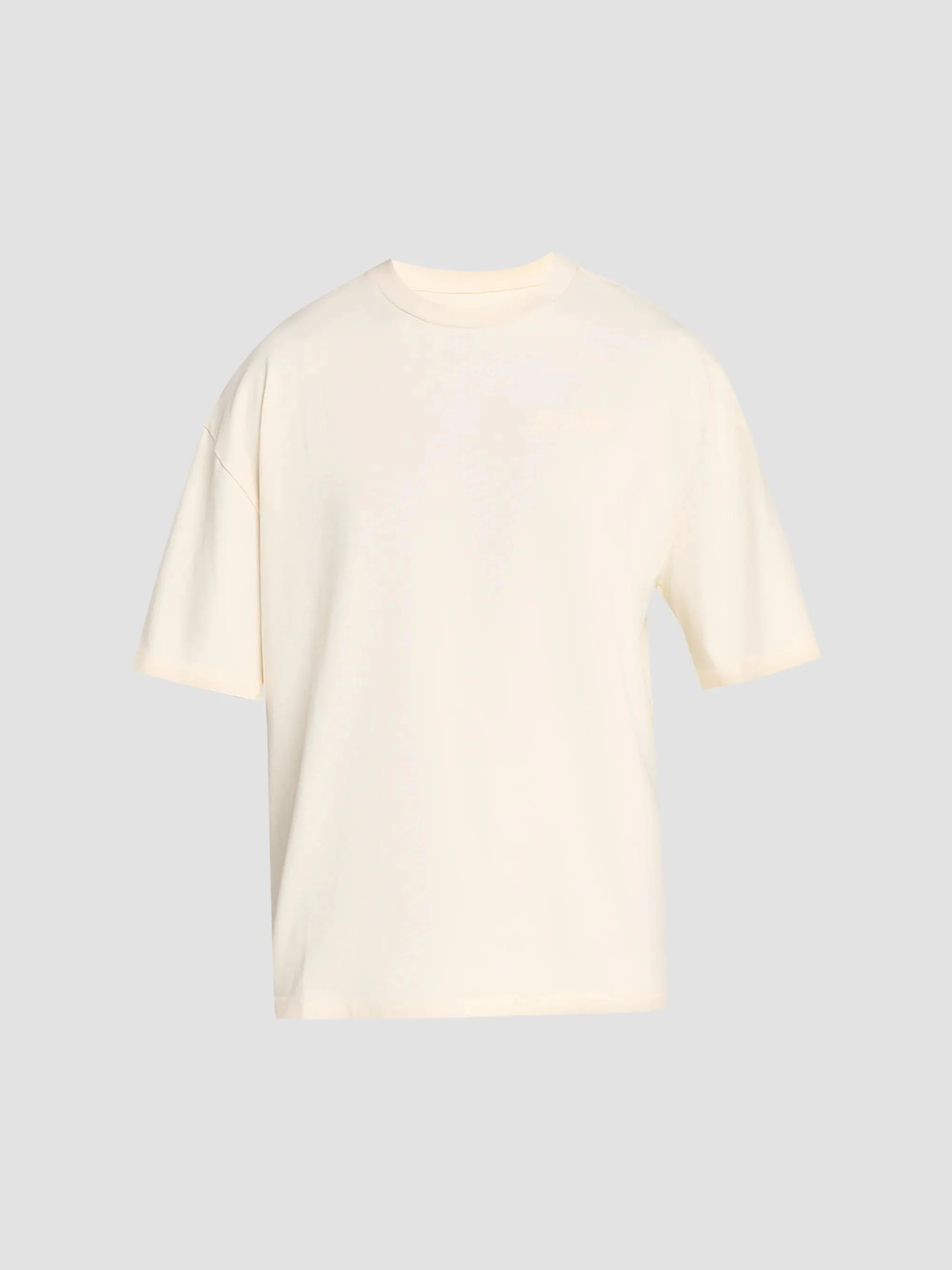 Men's Grad MA Check Patch Skate T-Shirt - Ivory - 1
