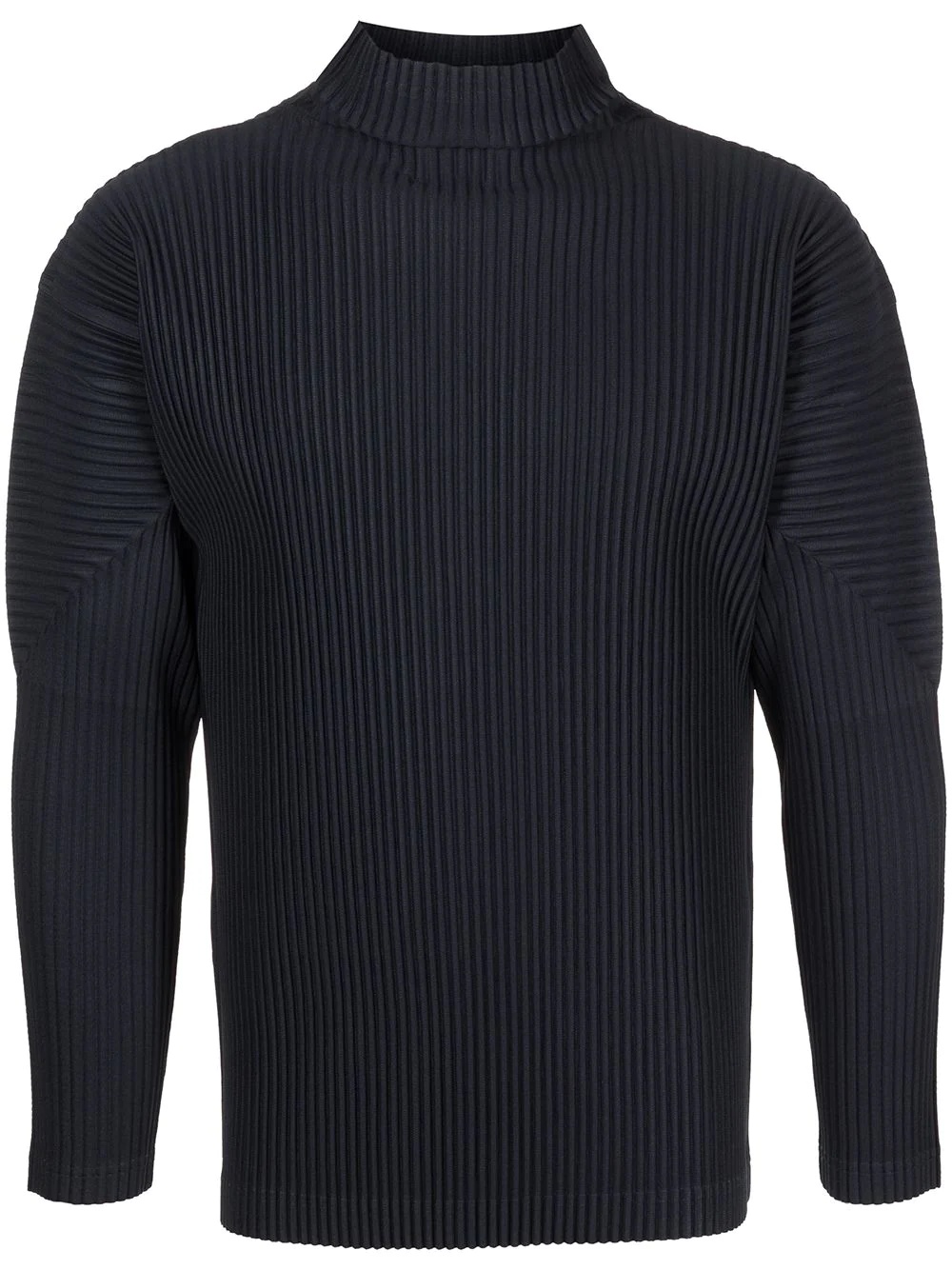 pleated roll neck jumper - 1