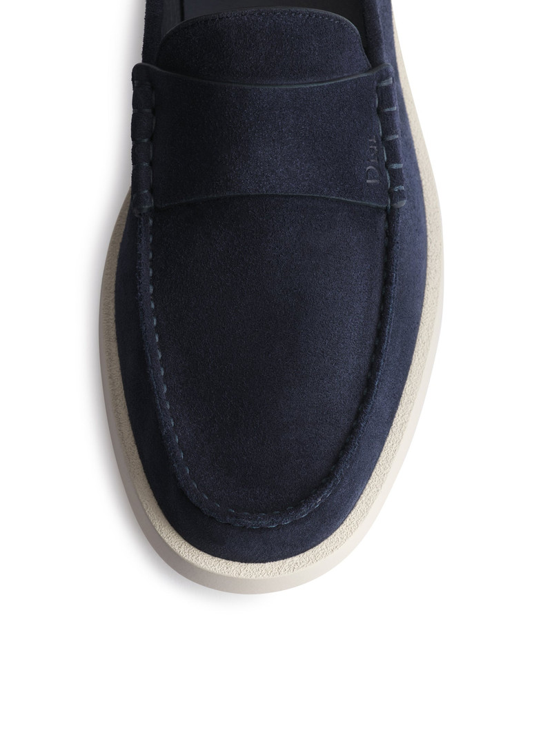 GRANVILLE LOAFERS IN DEEP BLUE SUEDE CALFSKIN 4
