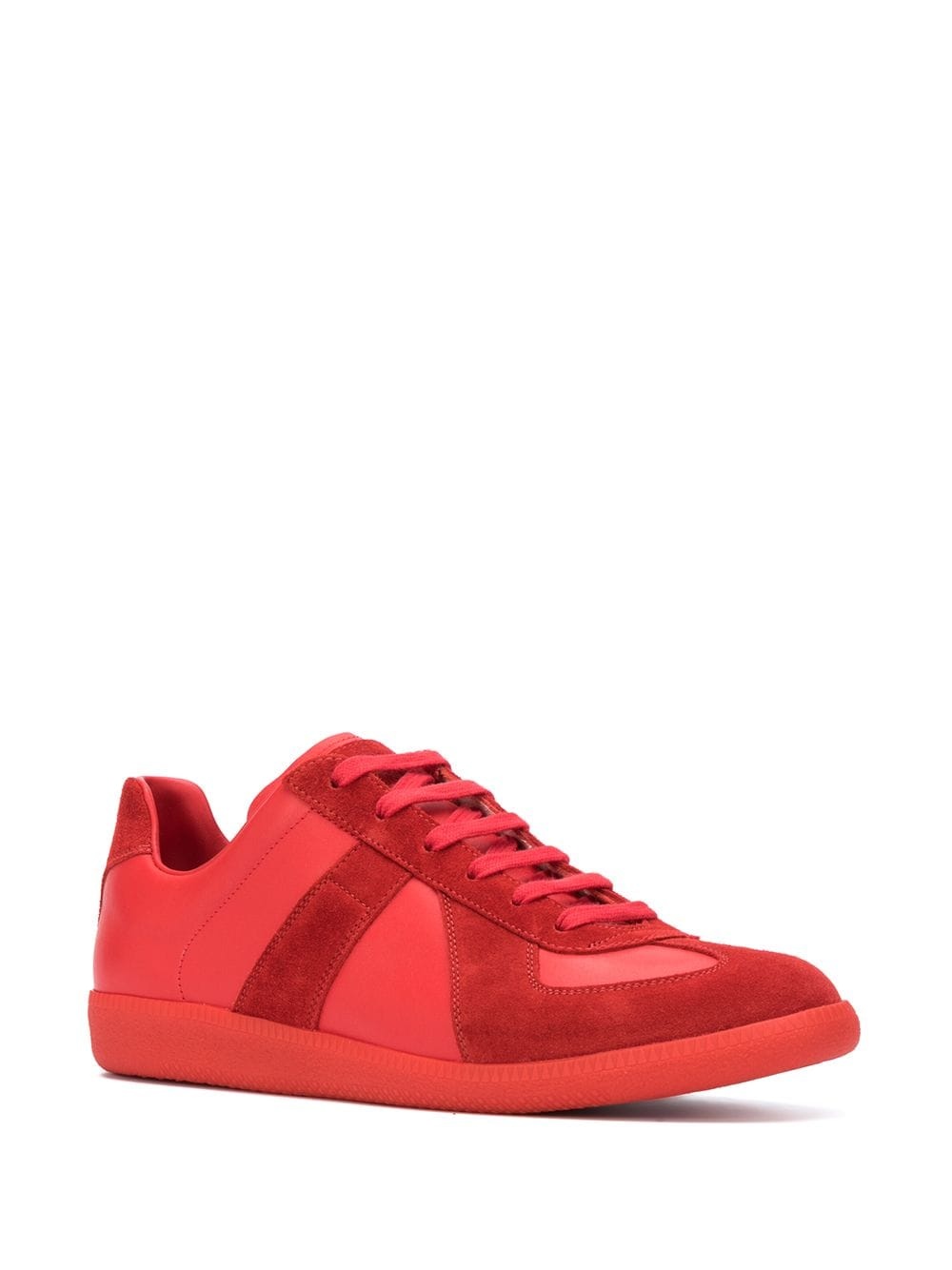 panelled low-top sneakers - 2