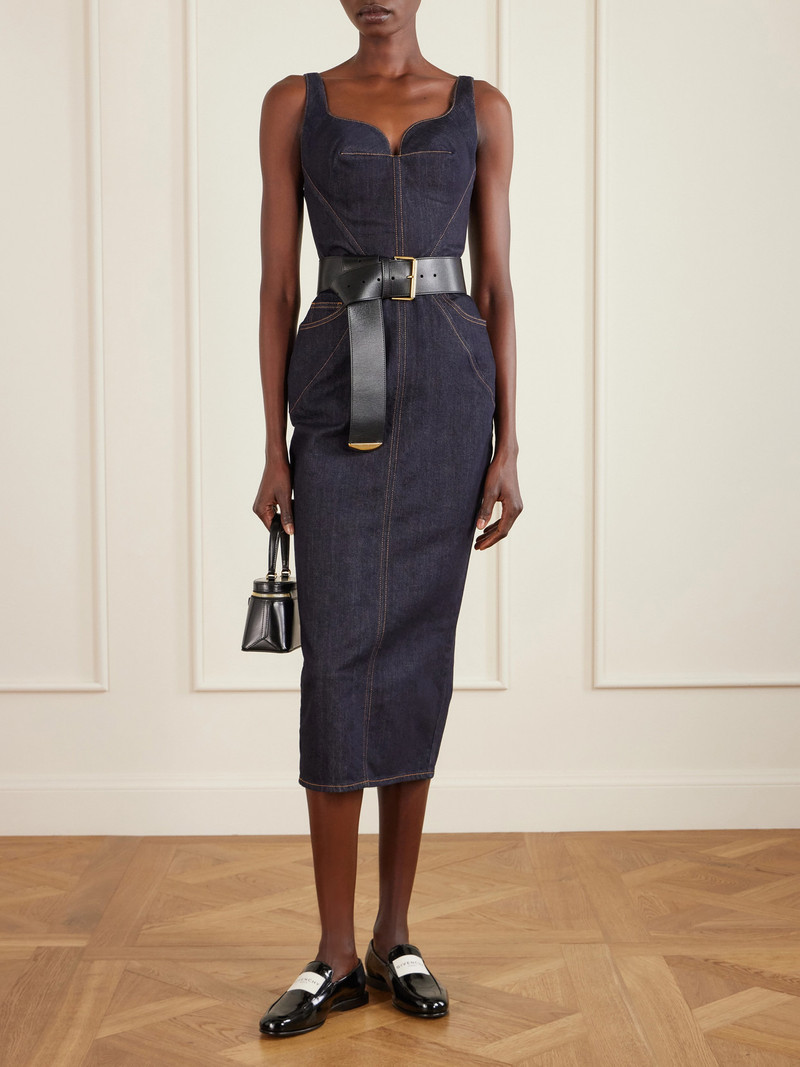 Givenchy Paneled Denim Midi Dress outlook