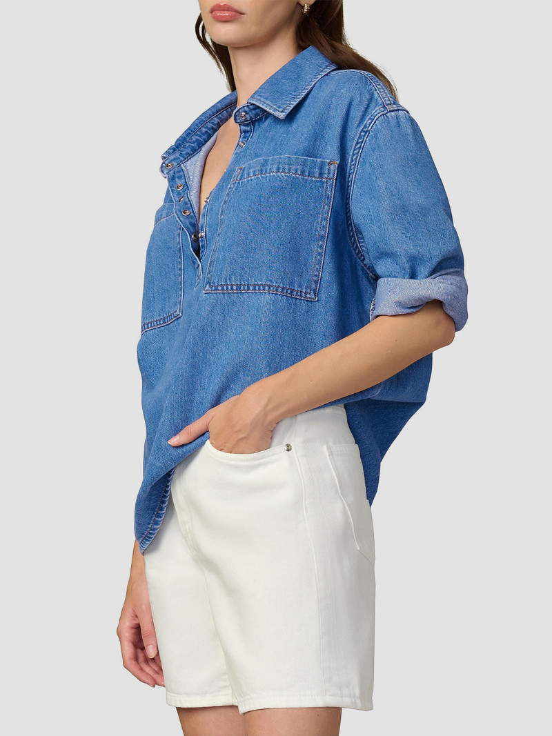 Women's The Easy Popover Denim Shirt - Notable 4