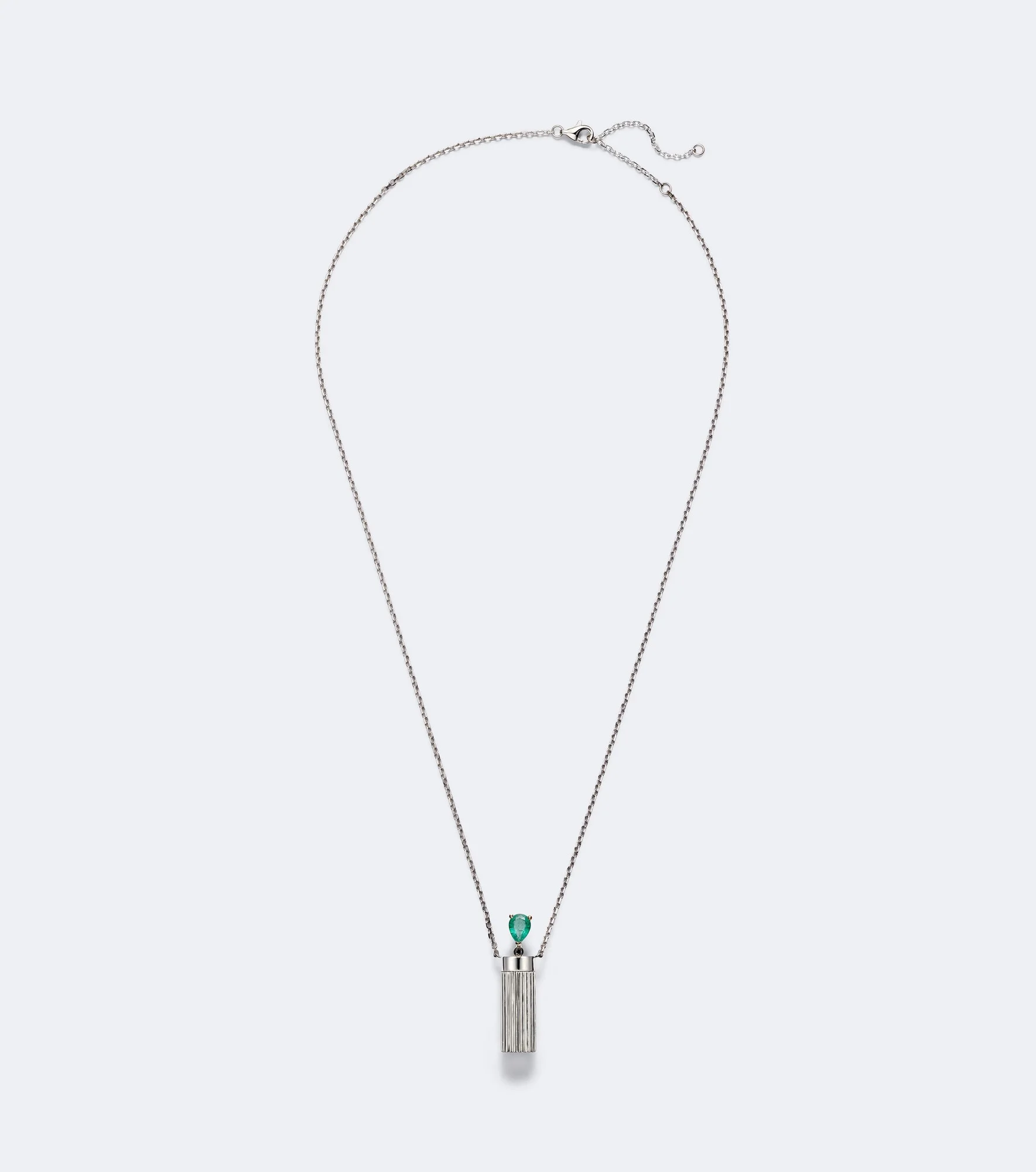 Petit Vase Plumetis and Bouchon 9kt gold pendant necklace with turquoise and diamonds - 1